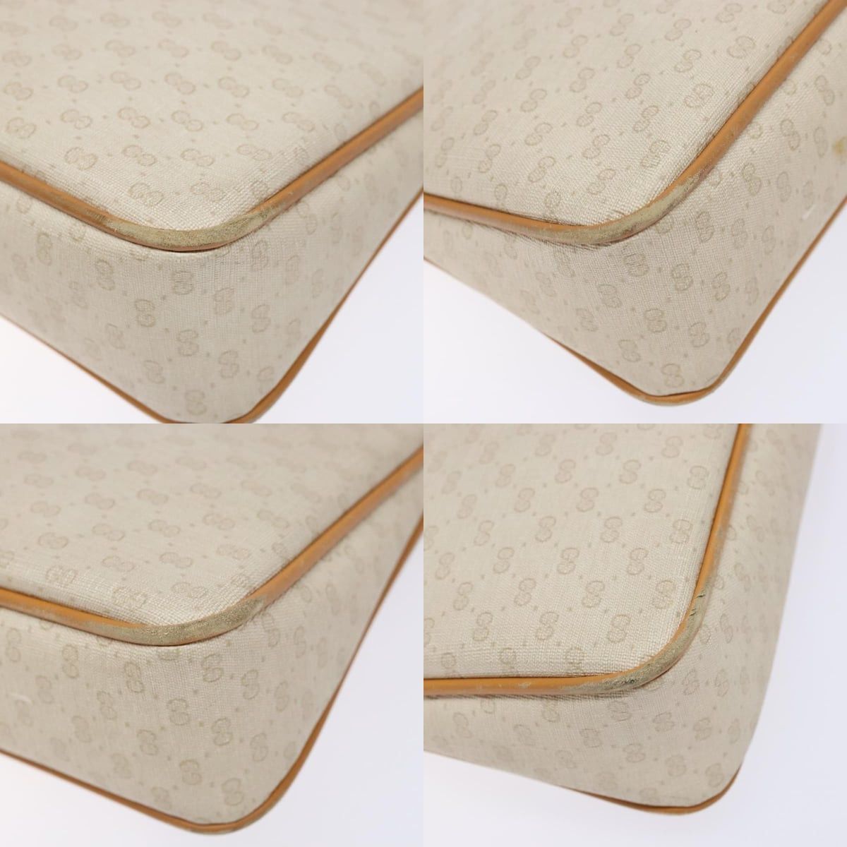 Gucci GUCCI Micro GG Supreme Shoulder Bag Pvc White Gold Size ONE SIZE - 10 Thumbnail