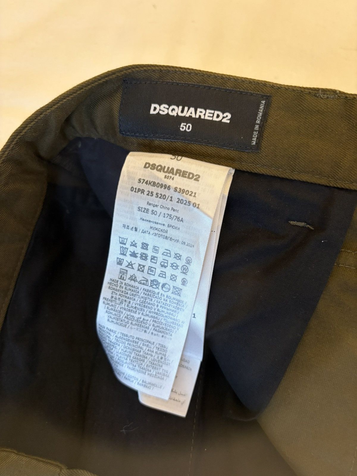Dsquared2 Dsquared2 Cotton Pants/Chinos - 34 Size US 34 / EU 50 - 4 Thumbnail
