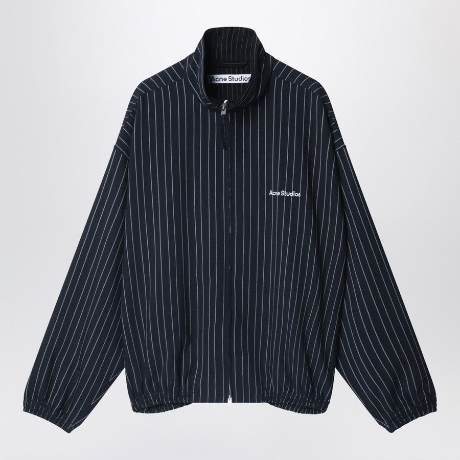 Acne Studios o1d2blof0226 Zip Up Jacket in Navy Blue Size US L / EU 52-54 / 3 - 1 Thumbnail