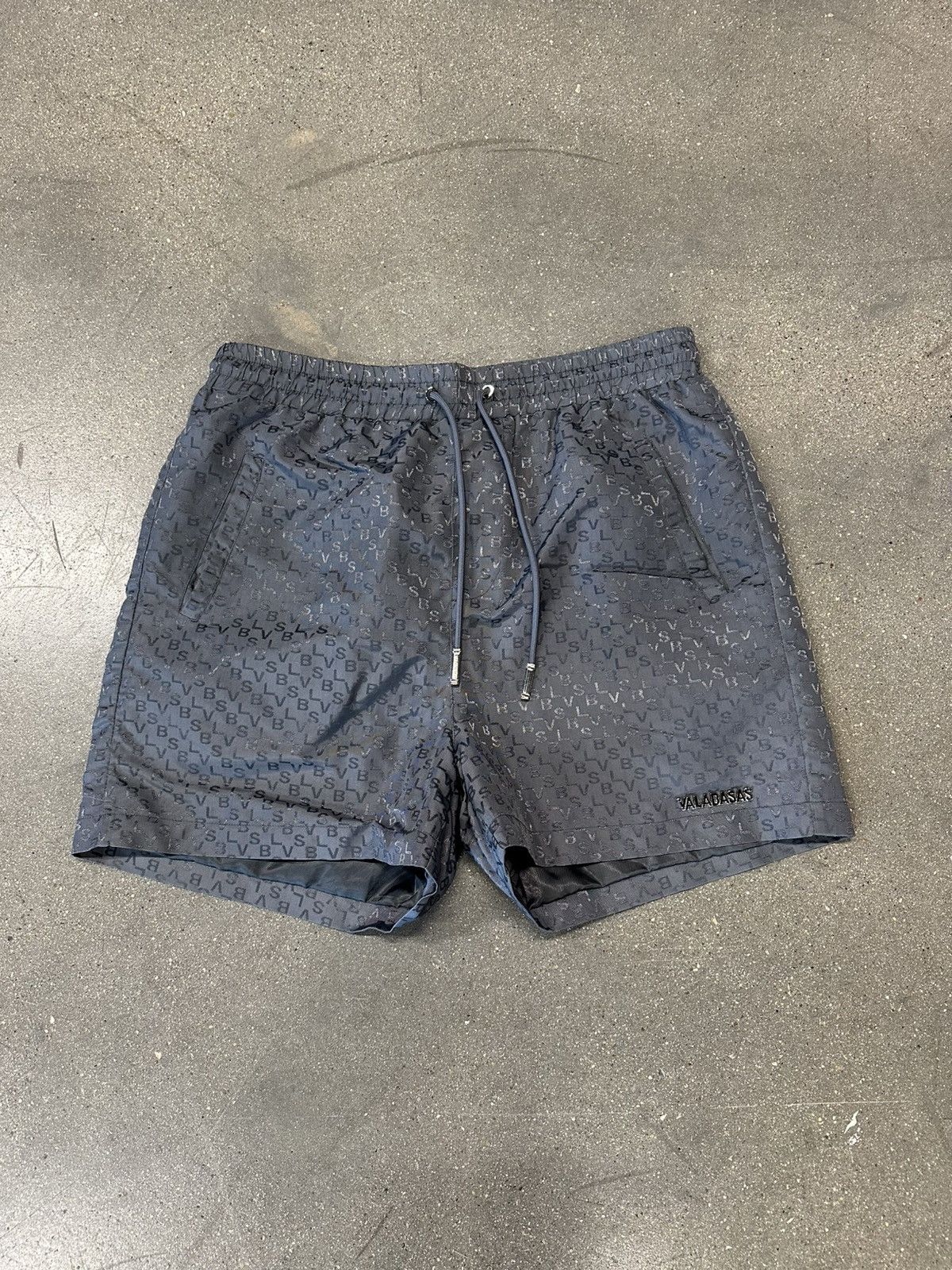Valabasas Signature Script Shorts Grey