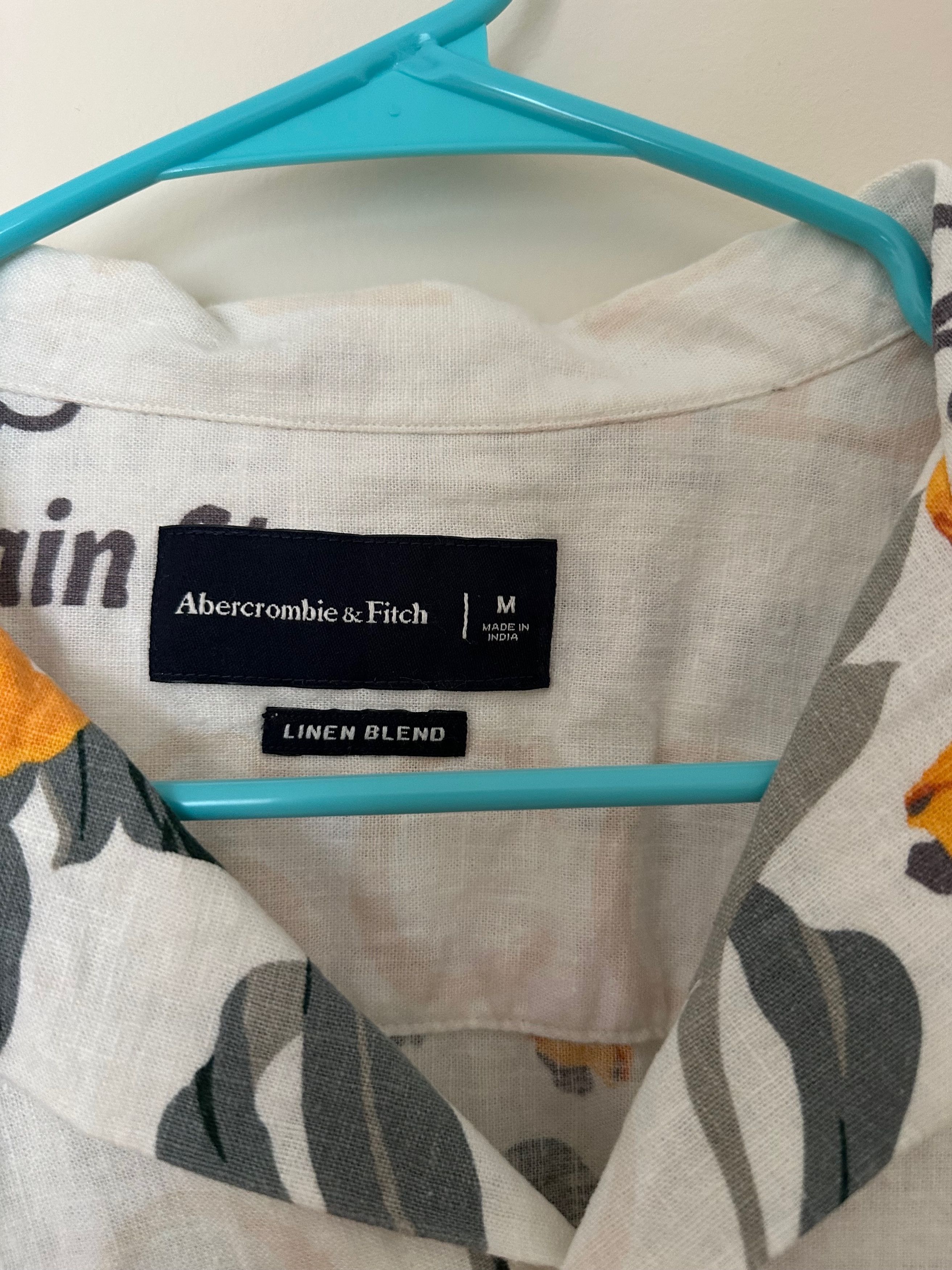 Abercrombie & Fitch Abercrombie & Fitch Linen Blend Shirt Bay Area Graphic Shirt Size US M / EU 48-50 / 2 - 3 Thumbnail