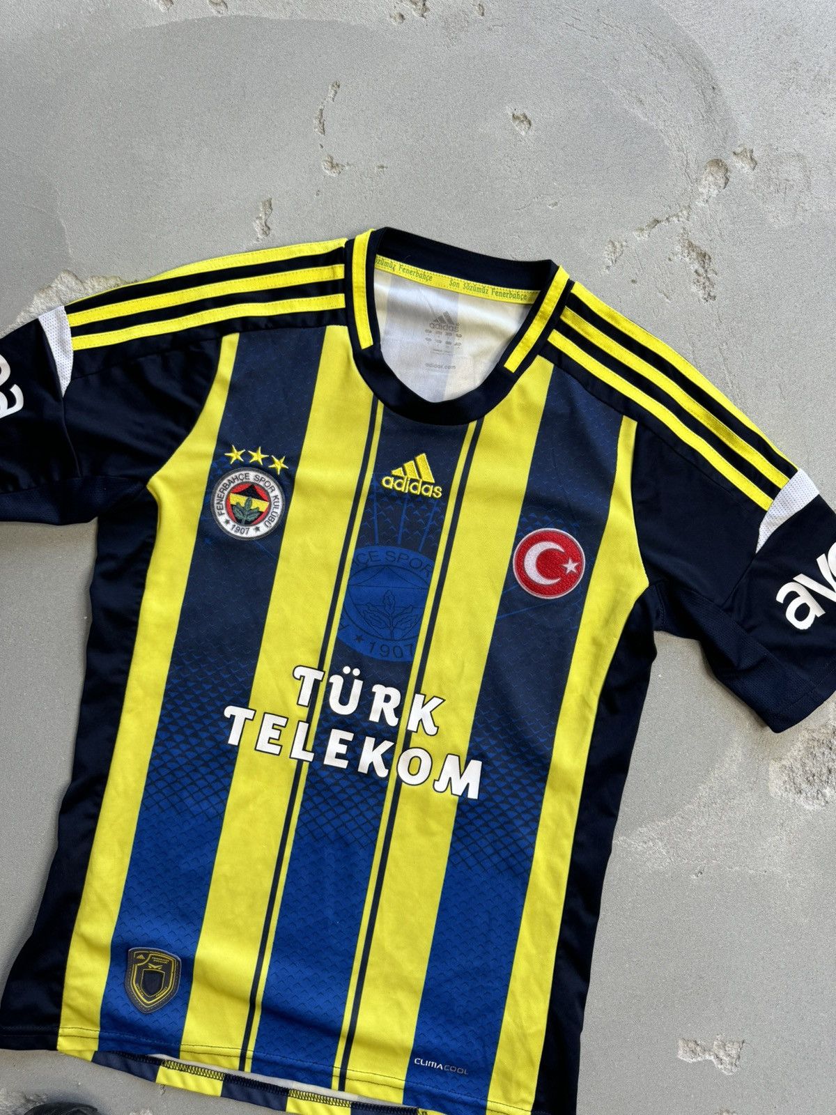 Adidas Adidas Fenerbahce Turkey 2012/2013 Home Soccer Jersey Size US S / EU 44-46 / 1 - 3 Thumbnail