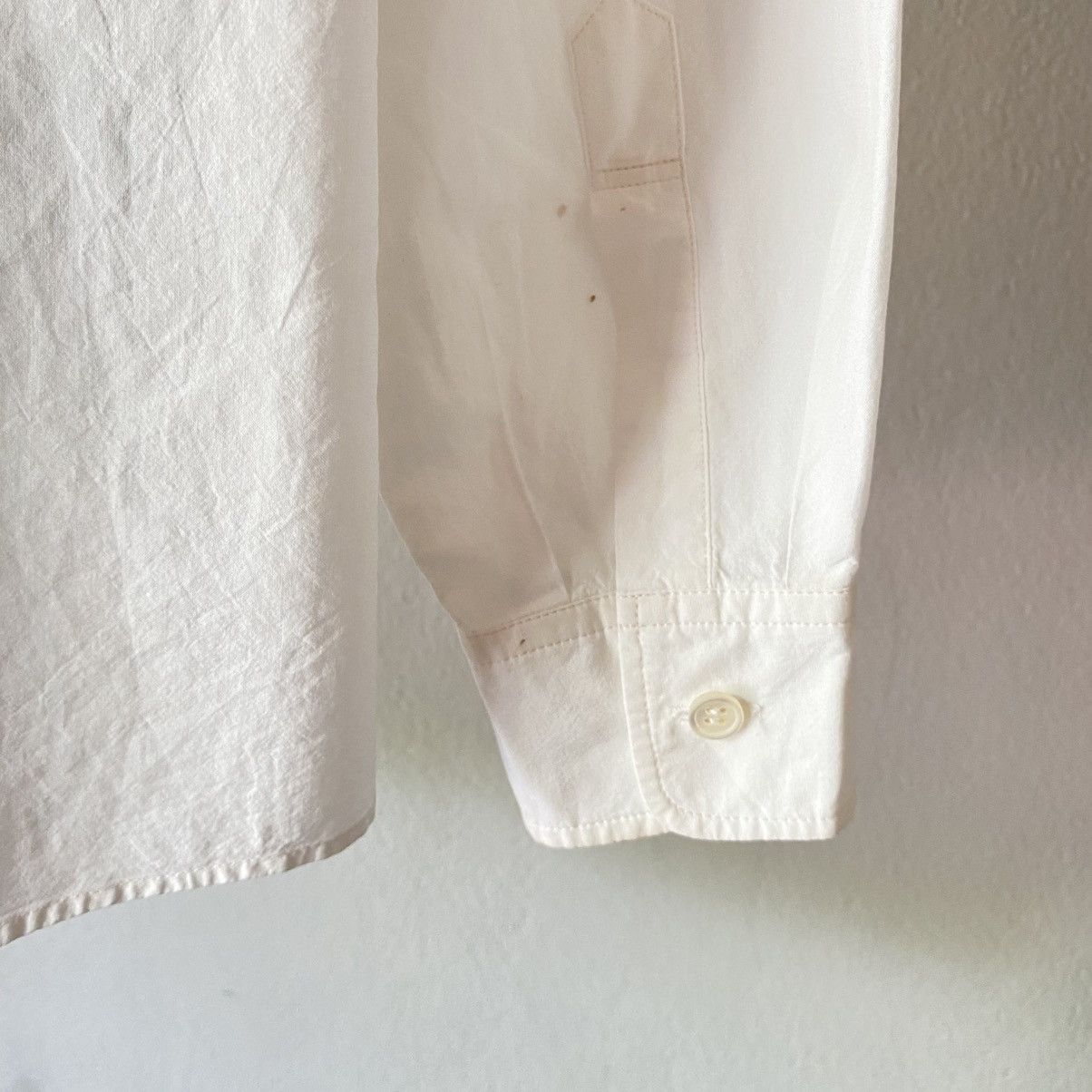 Issey Miyake ISSEY MIYAKE Beige to White Ombre Shirt Size XS / US 0-2 / IT 36-38 - 7 Thumbnail