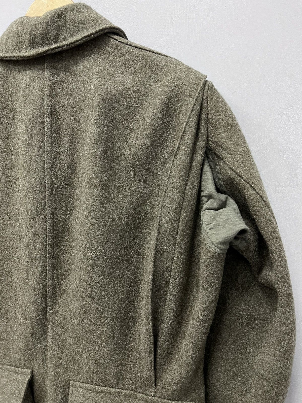 Japanese Brand × Vintage Vintage Wool Jacket Swedish Military 1955 Heavy Jacket Army Size US L / EU 52-54 / 3 - 12 Thumbnail