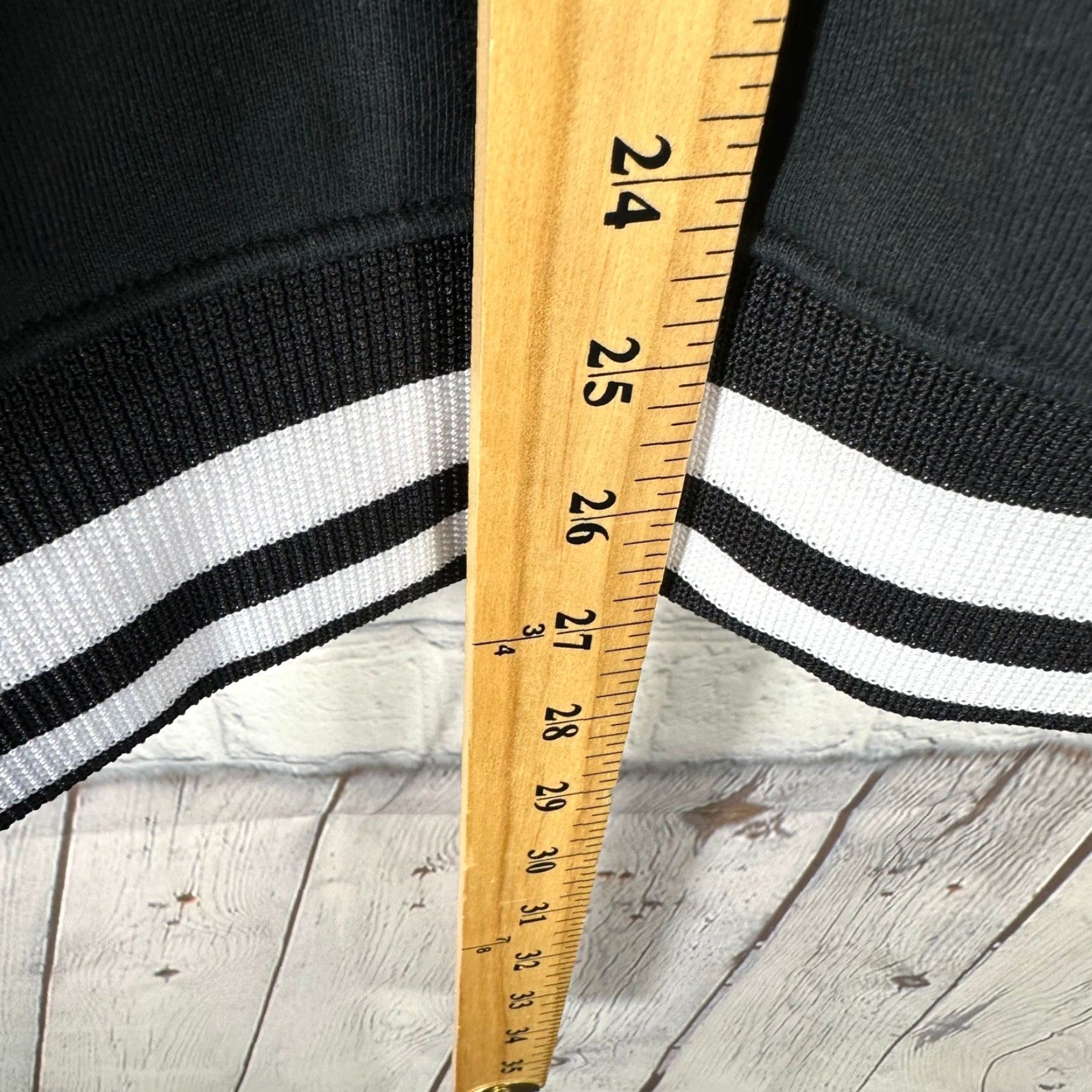 Vintage American Giant Mens Varsity Bomber Jacket Black White Snap Front Made in USA S Size US S / EU 44-46 / 1 - 7 Thumbnail