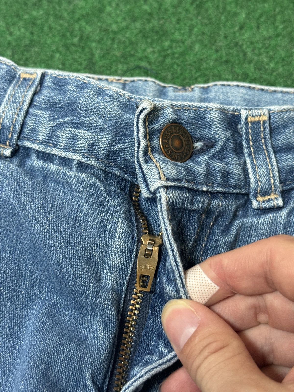 Levi's Vintage Clothing × Vintage Vintage 70s 80s Levi’s Plowboy 24x32 Light Wash Jeans Size US 26 / EU 42 - 4 Thumbnail