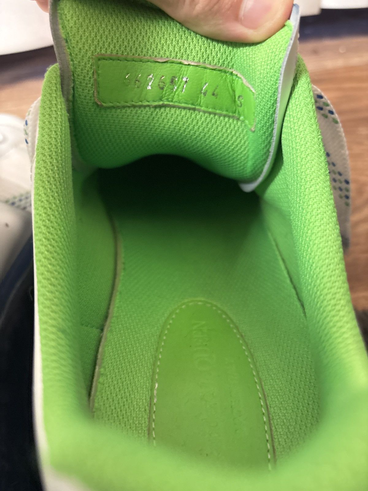 Alexander McQueen Alexander Mcqueen Oversized Sneakers Blue & Green Size US 11 / EU 44 - 6 Thumbnail