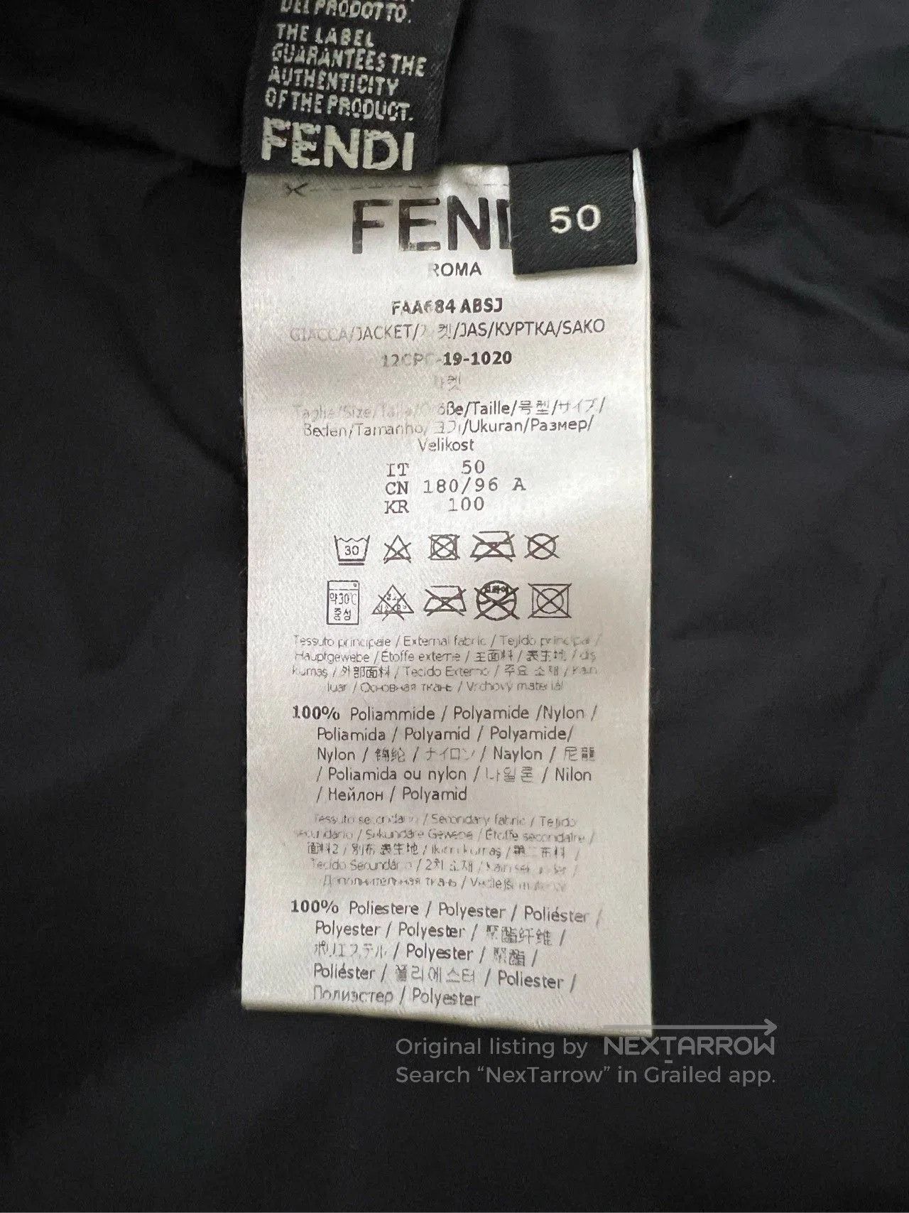Fendi FENDI Monogram Logo Down Vest. Size US M / EU 48-50 / 2 - 5 Thumbnail