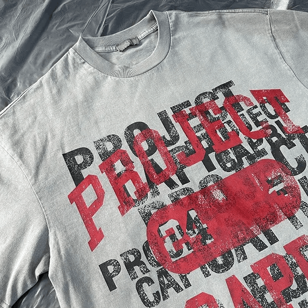 Other PROJECT CAPRI Letter Print Shirt Size US XL / EU 56 / 4 - 5 Thumbnail
