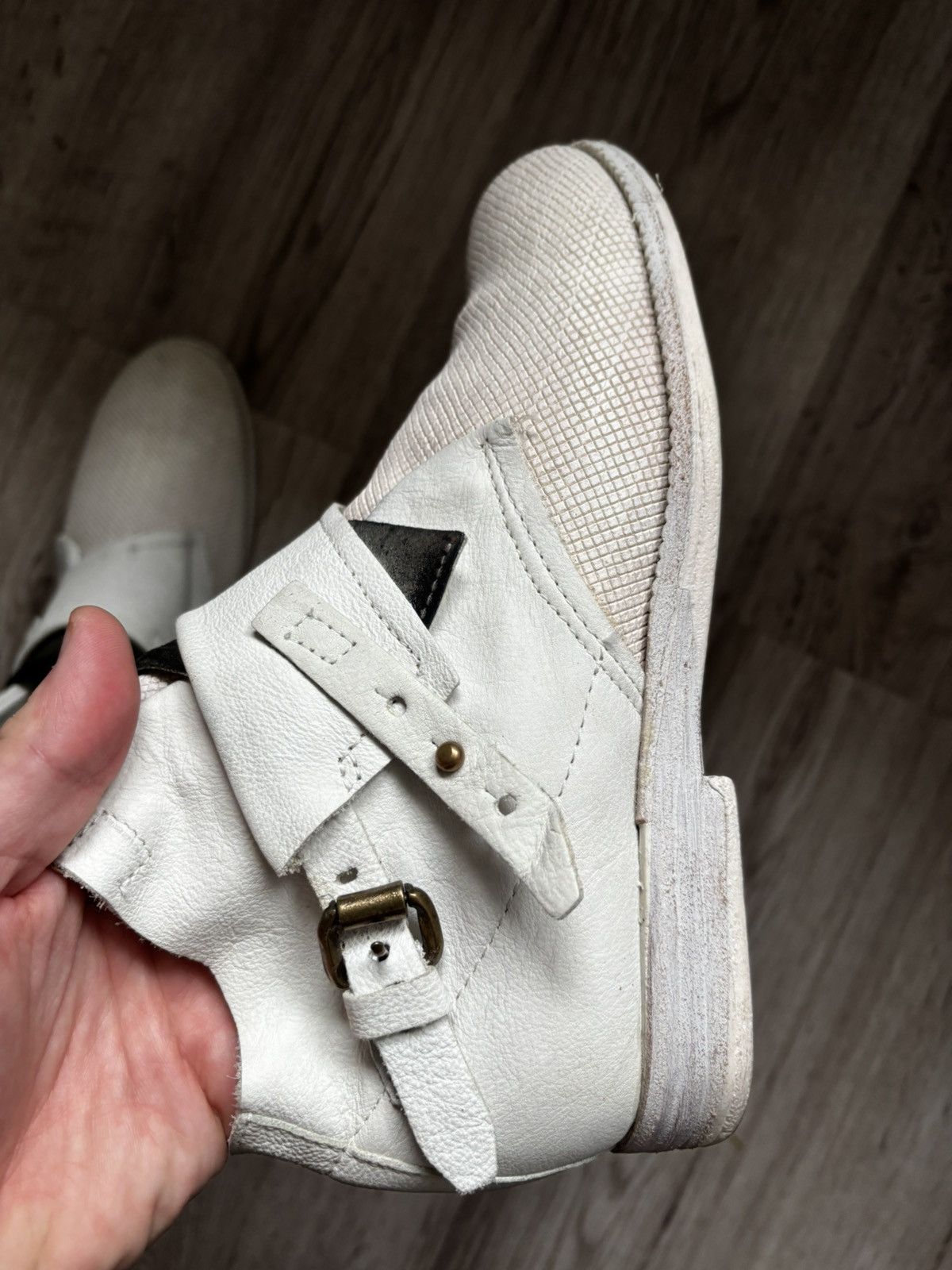 A.S.98 A.S.98 Airstep White Leather Zip Buckle Booties – US 6.5 Size US 6.5 / IT 36.5 - 16 Thumbnail