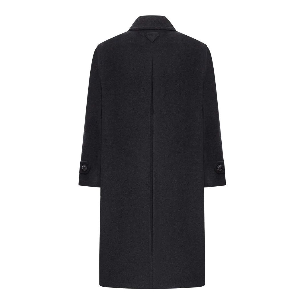Prada PRADA Anthracite Cashmere Loden Coat New & Authentic (Men's Size US M / EU 48-50 / 2 - 2 Thumbnail