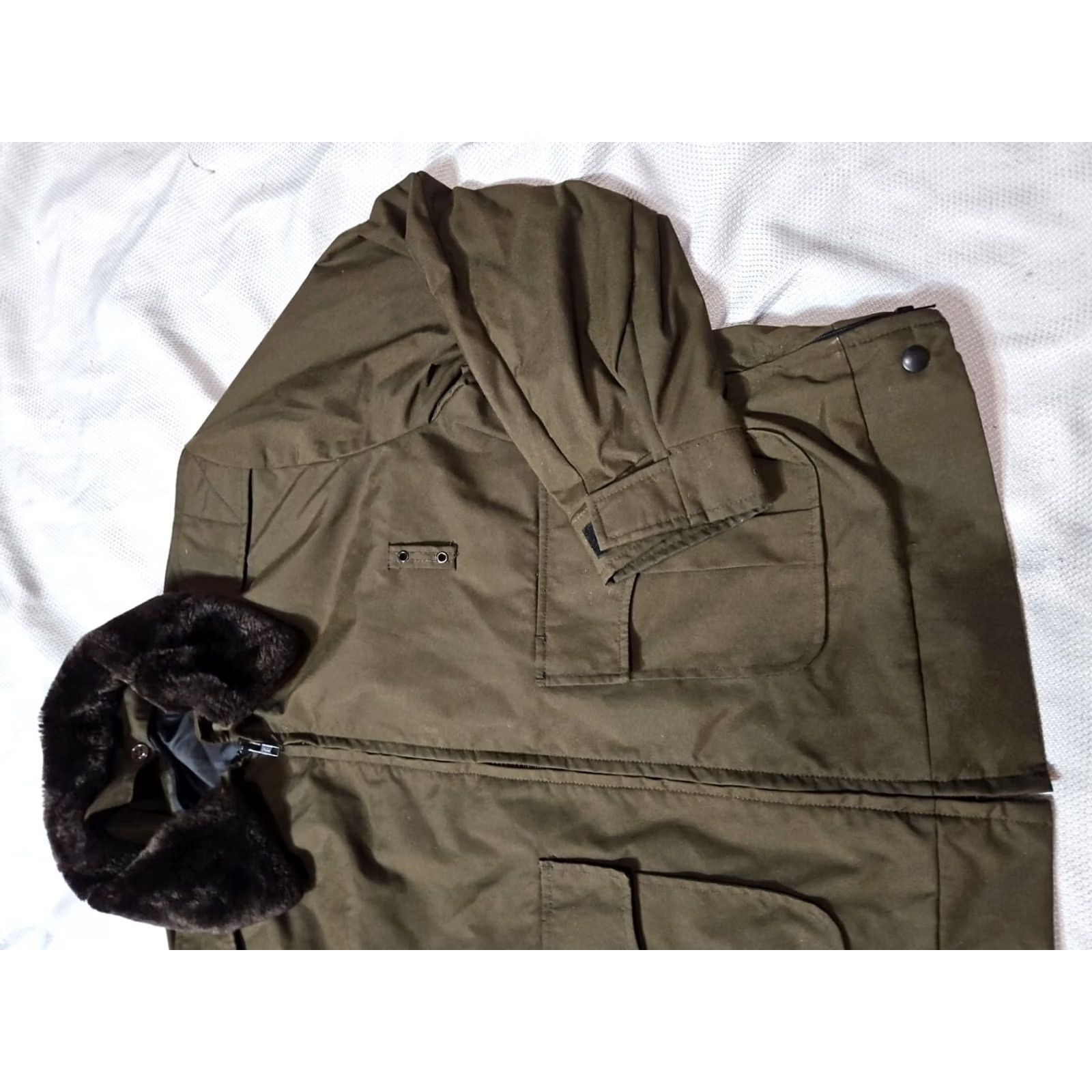 Vintage Duty Champ Mens Brown Button-Up Coat Jacket Vintage USA Bomber L Size US L / EU 52-54 / 3 - 5 Thumbnail