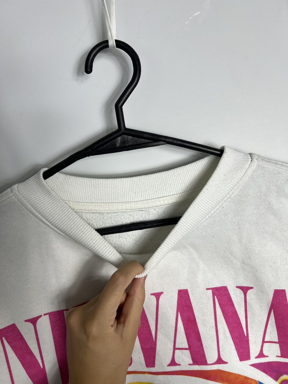 Band Tees × Nirvana × Vintage Sweatshirt Nirvana vintage 68x68 cm boxy fit 00’s 90’s Size US XL / EU 56 / 4 - 4 Thumbnail