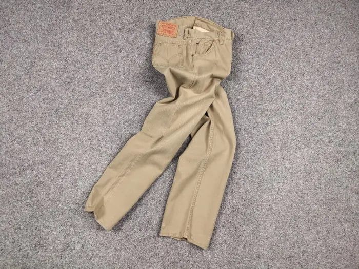 Levi's Vintage Levi's 646 0419 Big E Orange Tag Beige Jenas Pants Size US 30 / EU 46 - 20 Thumbnail