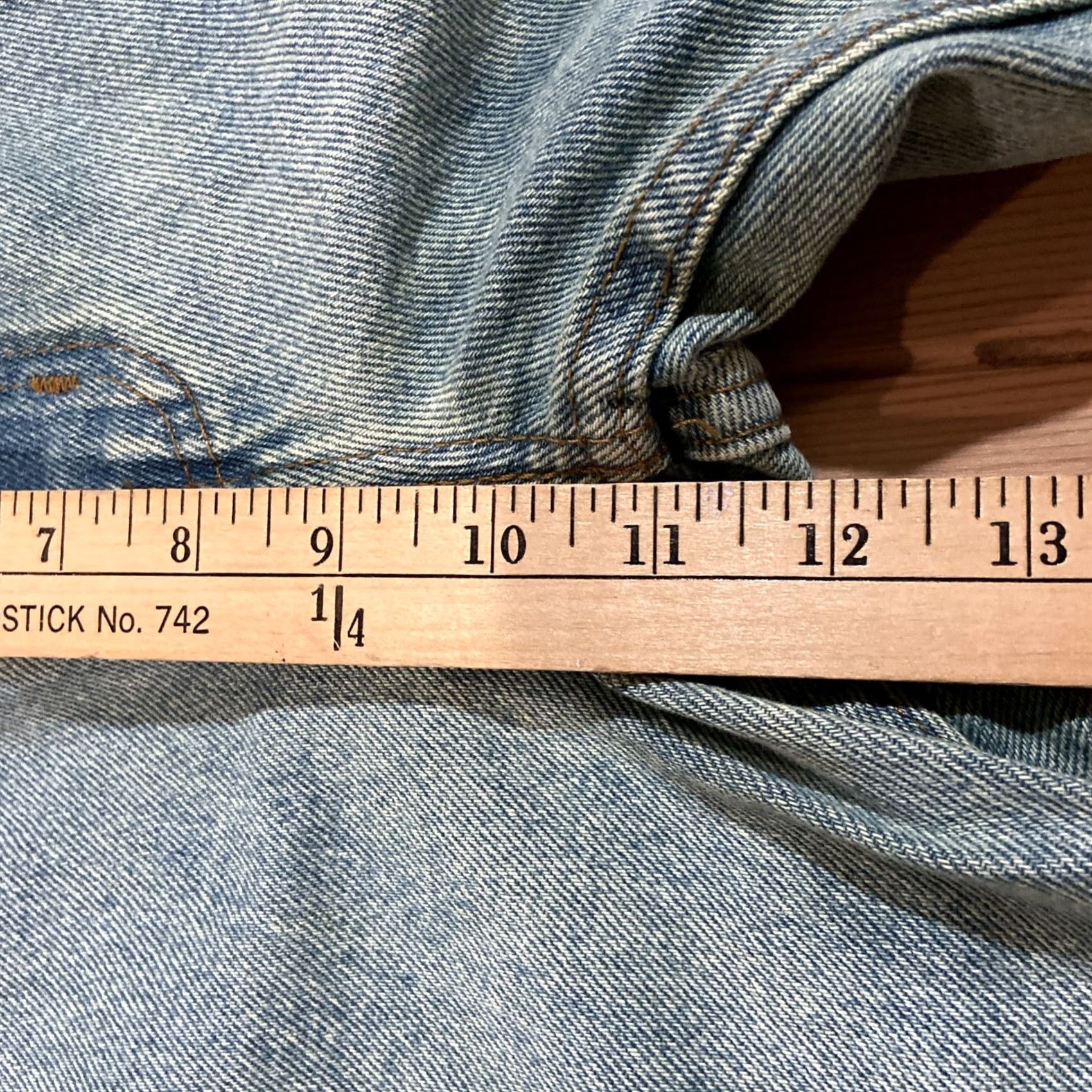 Denime Valelives Jeans Flared Denim Longn Men's Light Wash 30x32 Regular Inseam 47 Cotton Cotton Denim Breathable Comfort Relaxed Pants Mens Size US 30 / EU 46 - 6 Thumbnail