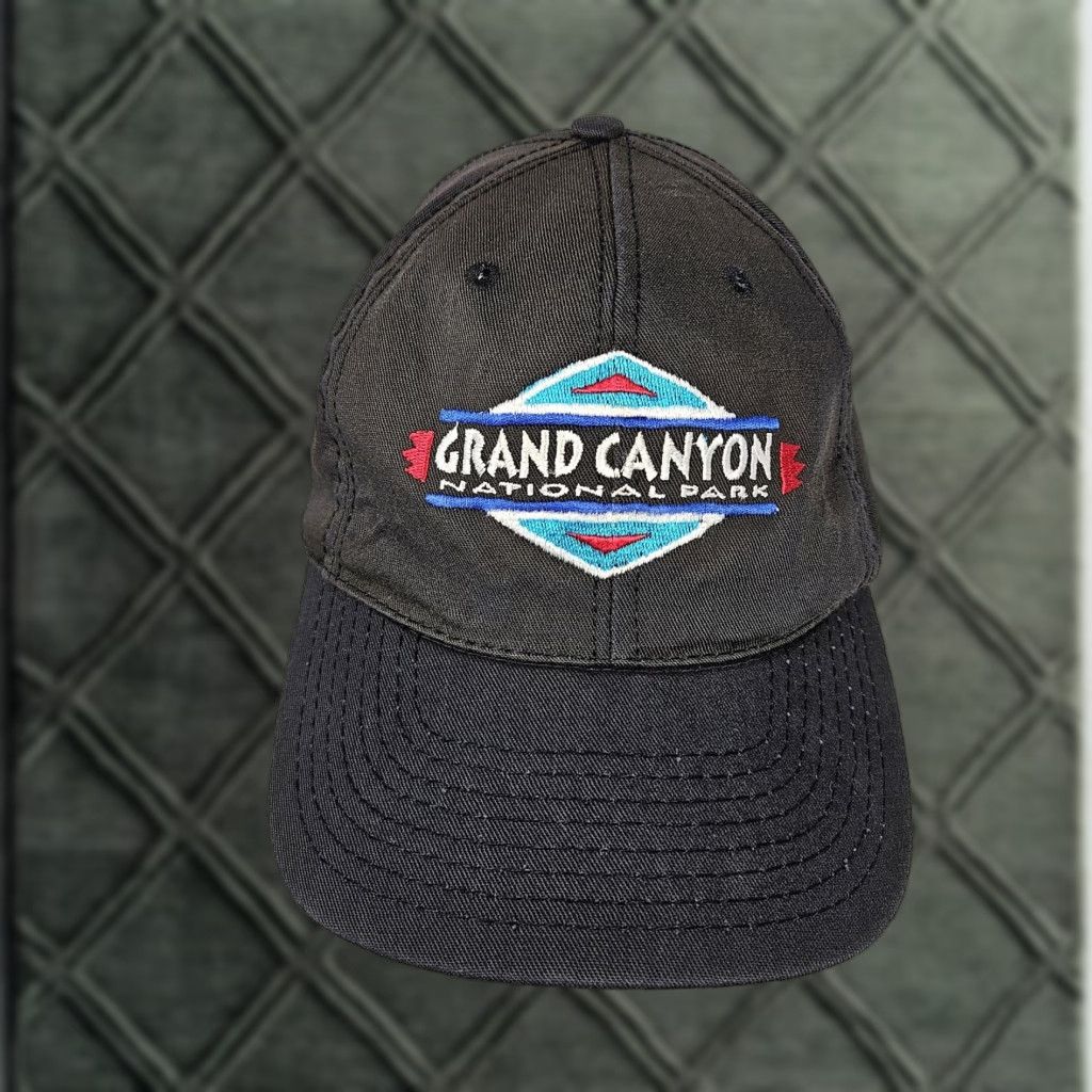 Vintage VINTAGE Grand Canyon National Park Hat Cap Snap Back One Size Black USA 90s Mens Baseball Cap Adjustable Outdoor Nature USA Size US M / EU 48-50 / 2 - 1 Thumbnail