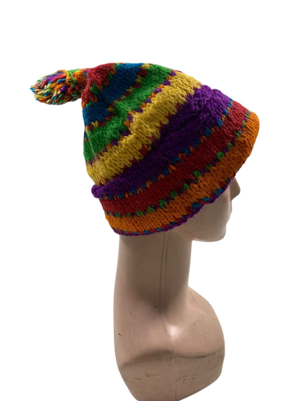 Japanese Brand Crochet knitted beanie hats rare Size ONE SIZE - 3 Thumbnail