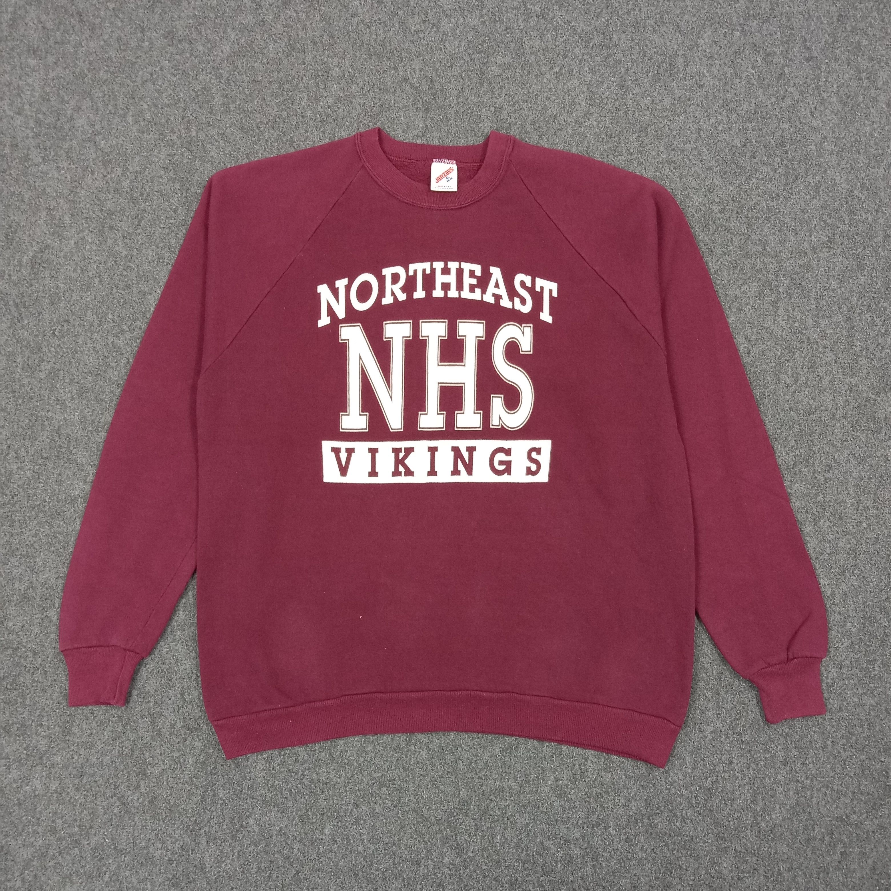 Vintage Northeast NHS Vikings Sports Team Sweatshirt C268N19 Size US M / EU 48-50 / 2 - 1 Thumbnail