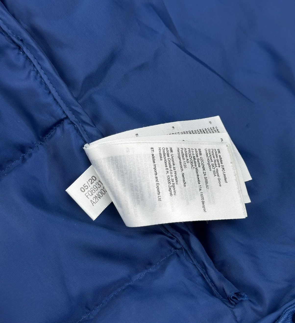 Adidas Adidas FC Arsenal Down Jacket Hooded Blue/Black/Pink Size L Size US L / EU 52-54 / 3 - 18 Thumbnail