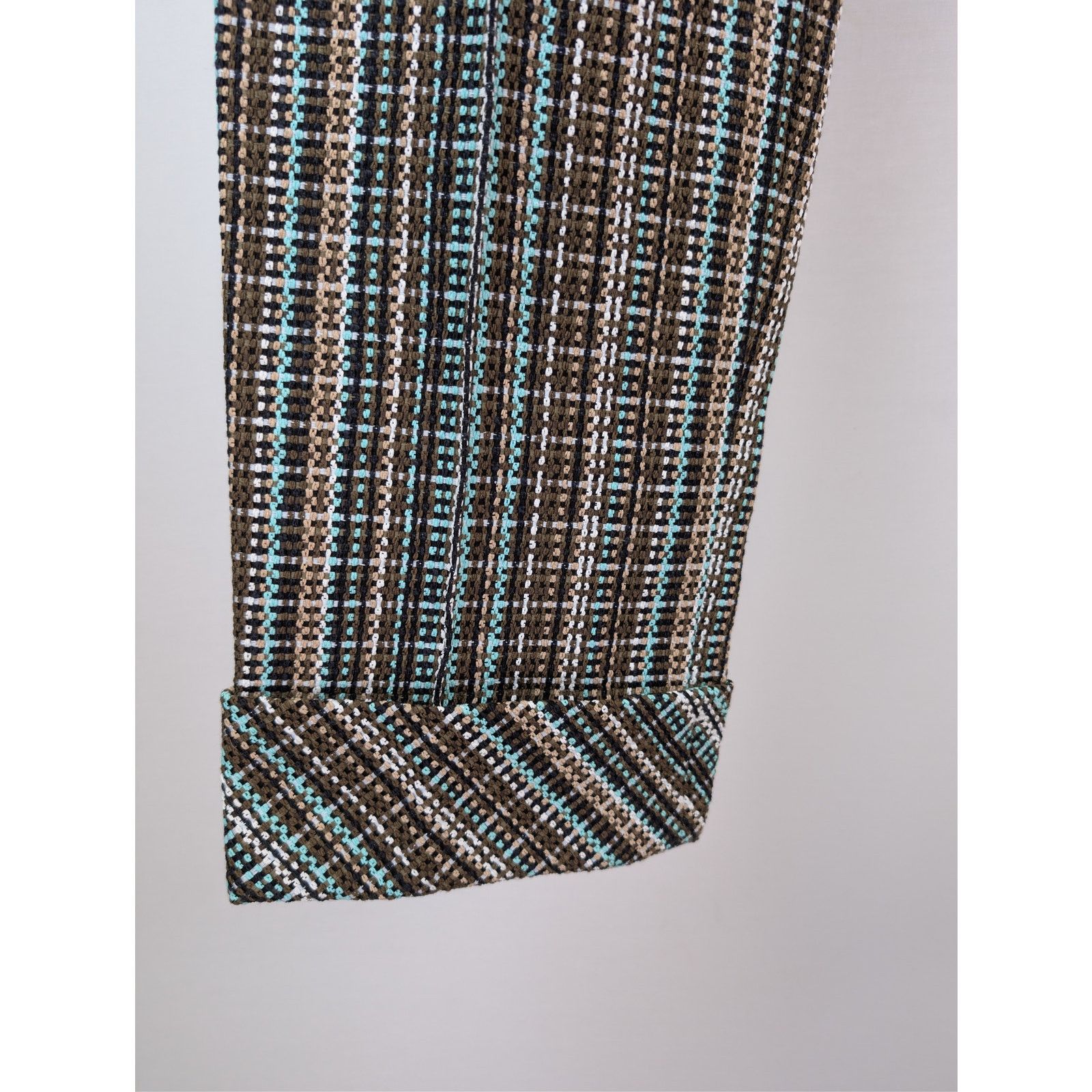 Bottega Veneta o1rshd1 Cotton Check Tailored Trousers Pants in Multicolor Size US 34 / EU 50 - 16 Thumbnail