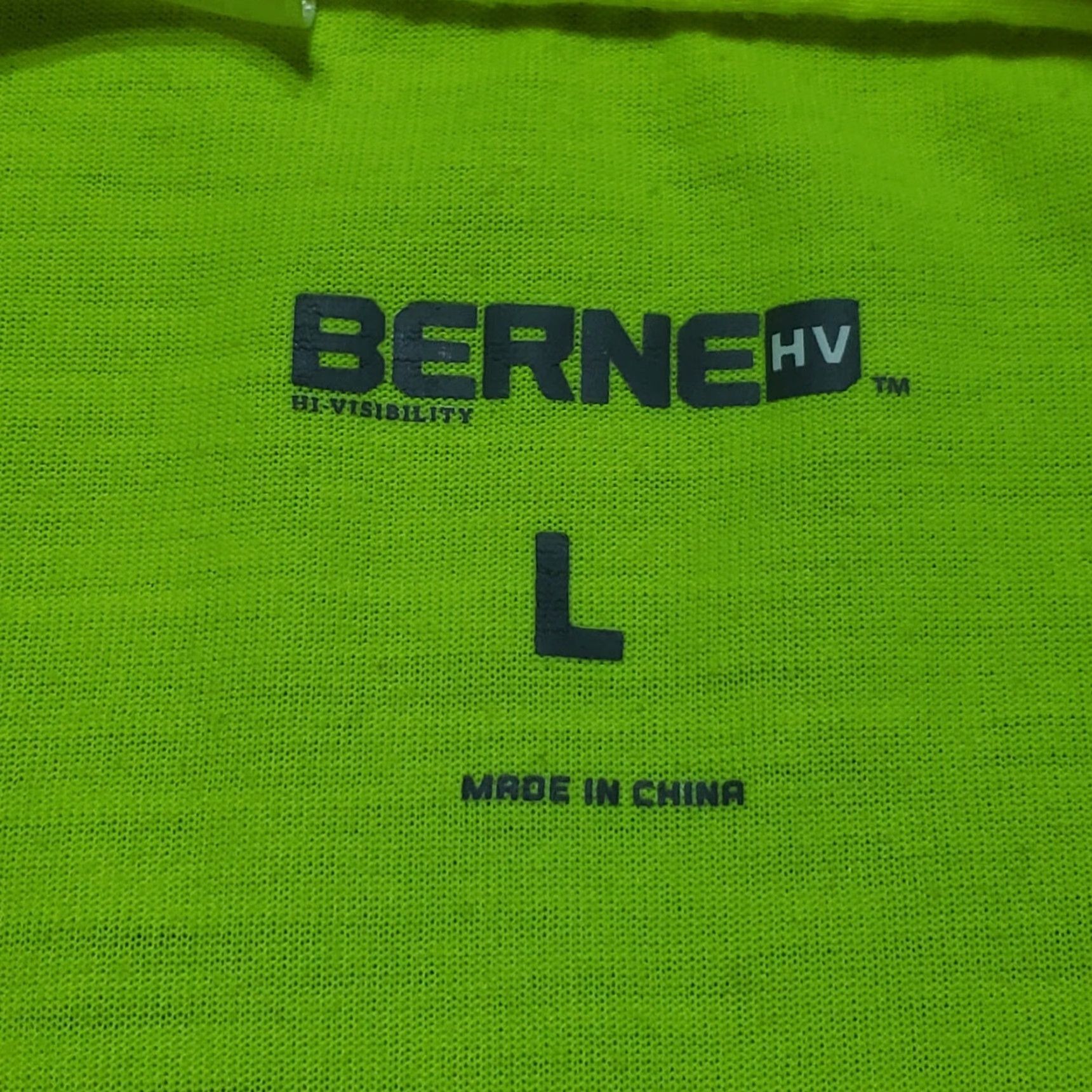 Vintage Berne HV Reflective ANSI 3 Neon Vest Striped Short Sleeve Adult Men's L Large Shirt Vest ANSI Reflective Neon Yellow Berne HV 3-Stripe Adult Men L Size US 33 - 2 Thumbnail