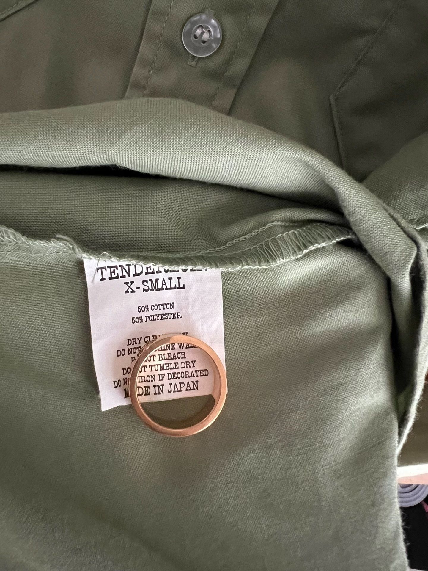 Tenderloin Tenderlion Vintage Olive Green Work Shirt Size US XS / EU 42 / 0 - 5 Thumbnail