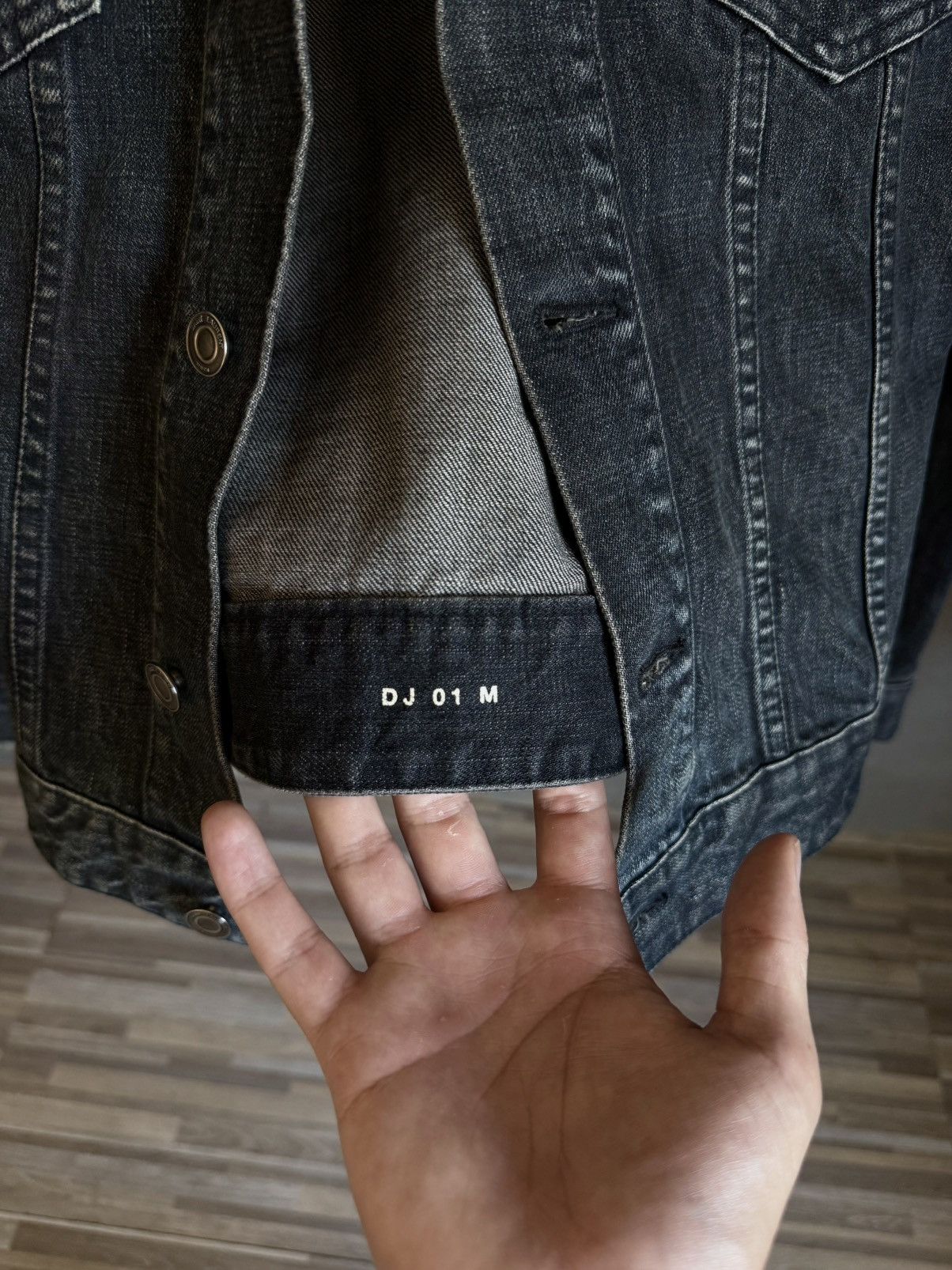 Saint Laurent Paris SS13 Distressed DJ01M Trucker Jacket - Hedi Slimane Size US L / EU 52-54 / 3 - 4 Thumbnail