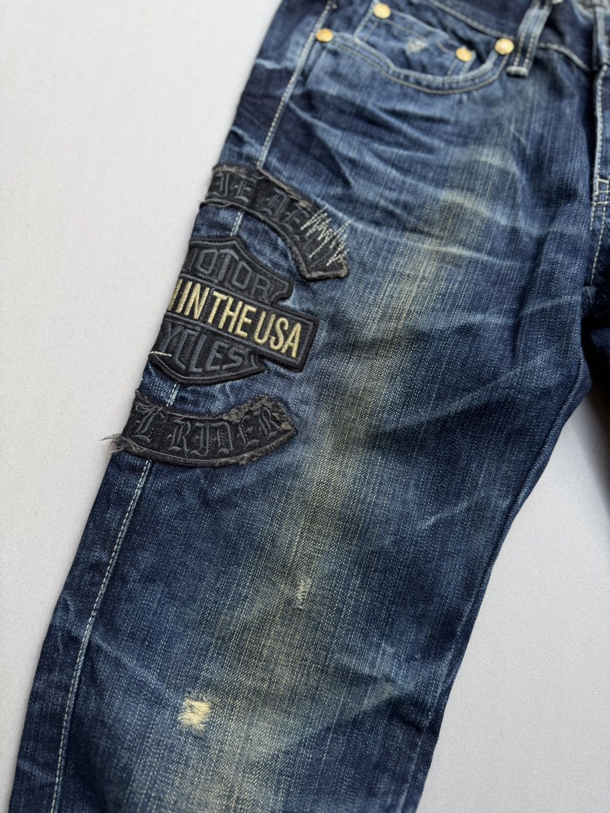 Japanese Brand Dixie flare jeans Size US 28 / EU 44 - 3 Thumbnail