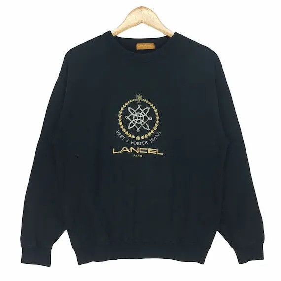 Lancel Vtg LANCEL Paris Embroidery Sweatshirt Made in Japan Size M / US 6-8 / IT 42-44 - 1 Thumbnail