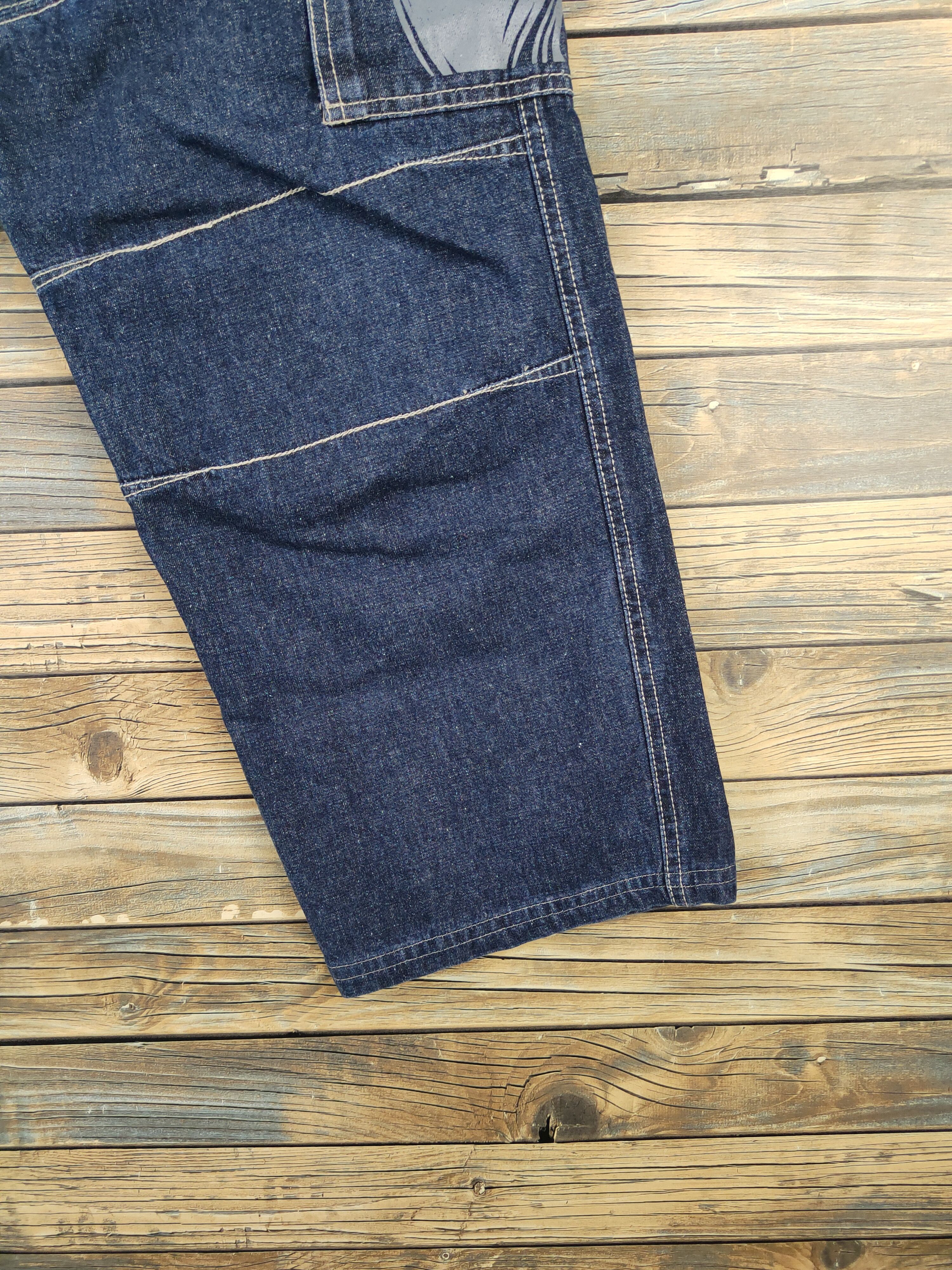 Japanese Brand DL Piko Dark Blue Distressed Ripped Jeans #2405 Size US 28 / EU 44 - 7 Thumbnail
