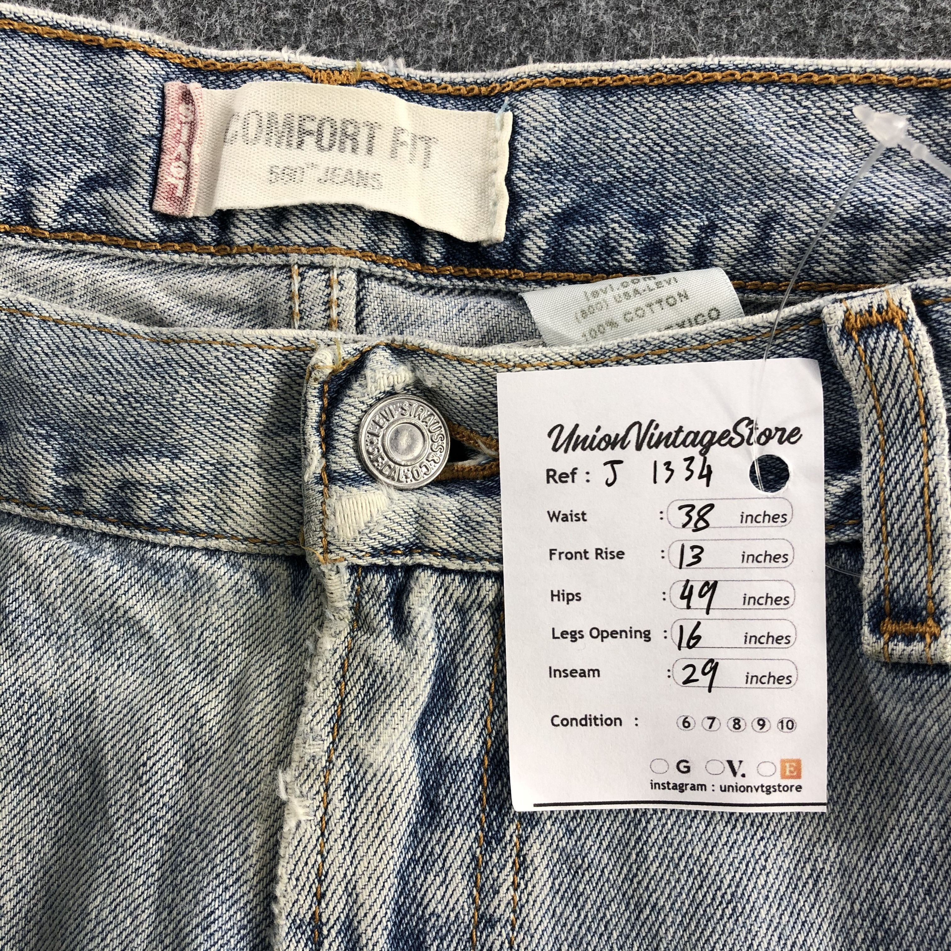 Levi's Vintage Light Wash Levis 560 Jeans- J1334 Size US 38 / EU 54 - 12 Thumbnail