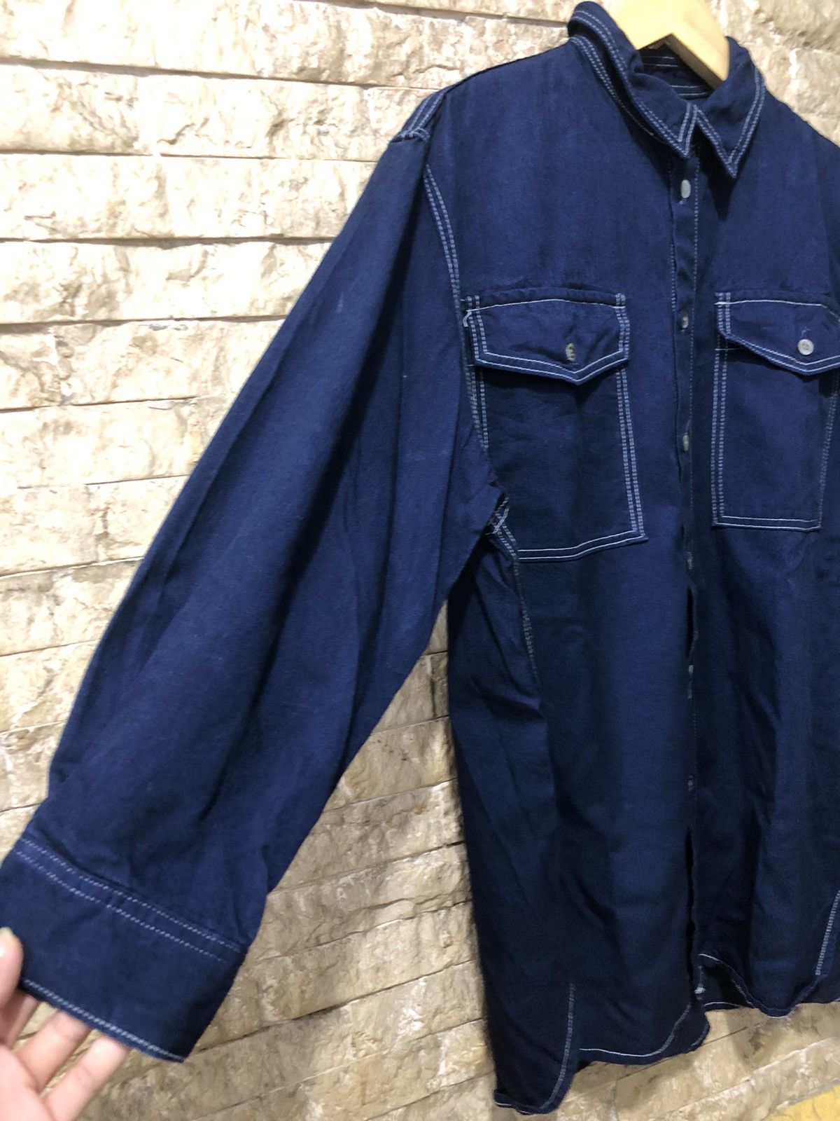 Hai Sporting Gear Hai Sporting Gear Oversized Denim Shirt Size US L / EU 52-54 / 3 - 3 Thumbnail