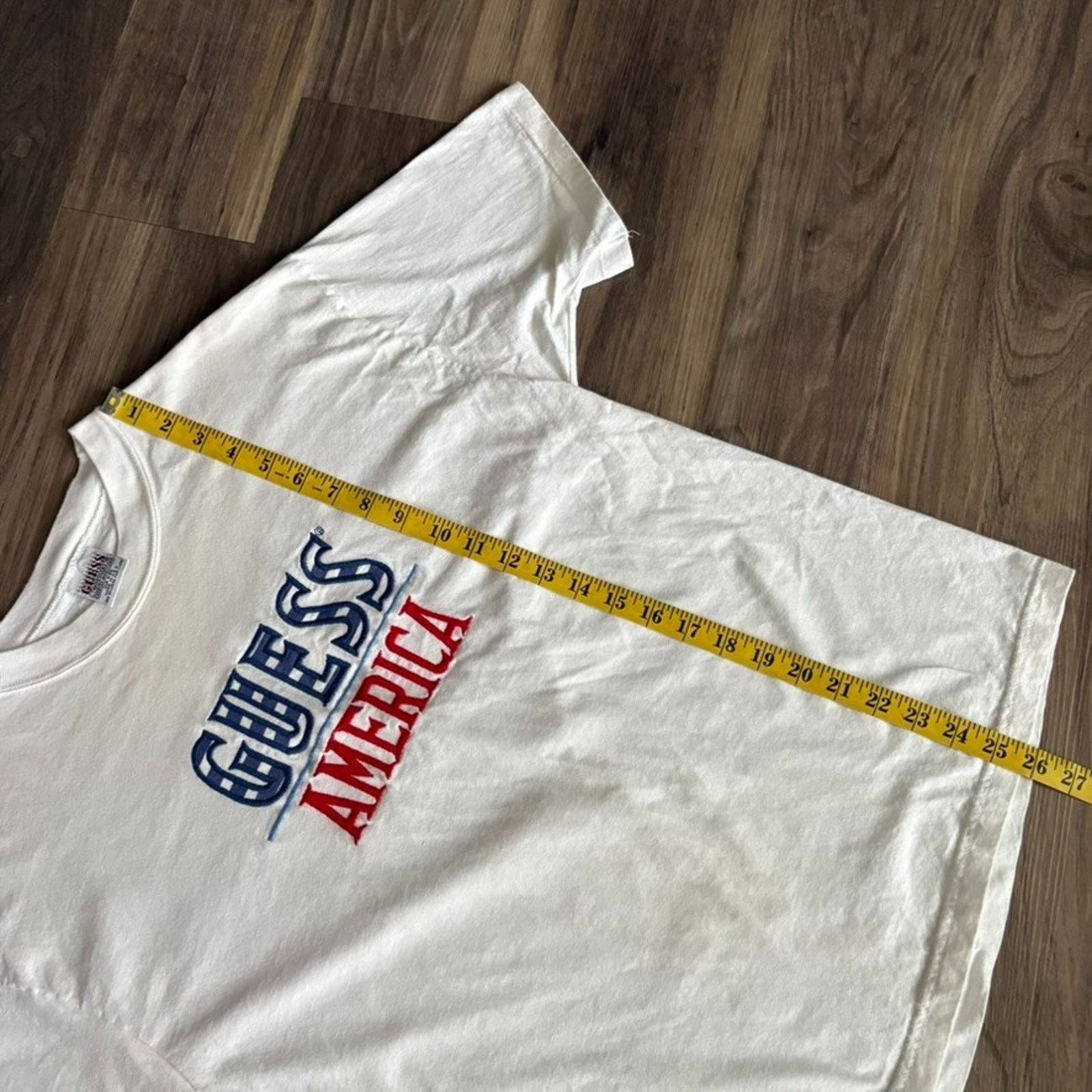 Guess Vintage Guess Jeans T-Shirt Men's Size M White 1990s America Size US M / EU 48-50 / 2 - 5 Thumbnail