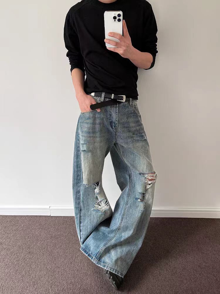 Vintage Vintage Bamboo Pattern Ripped Micro Flare Machete Jeans Size US 34 / EU 50 - 3 Thumbnail