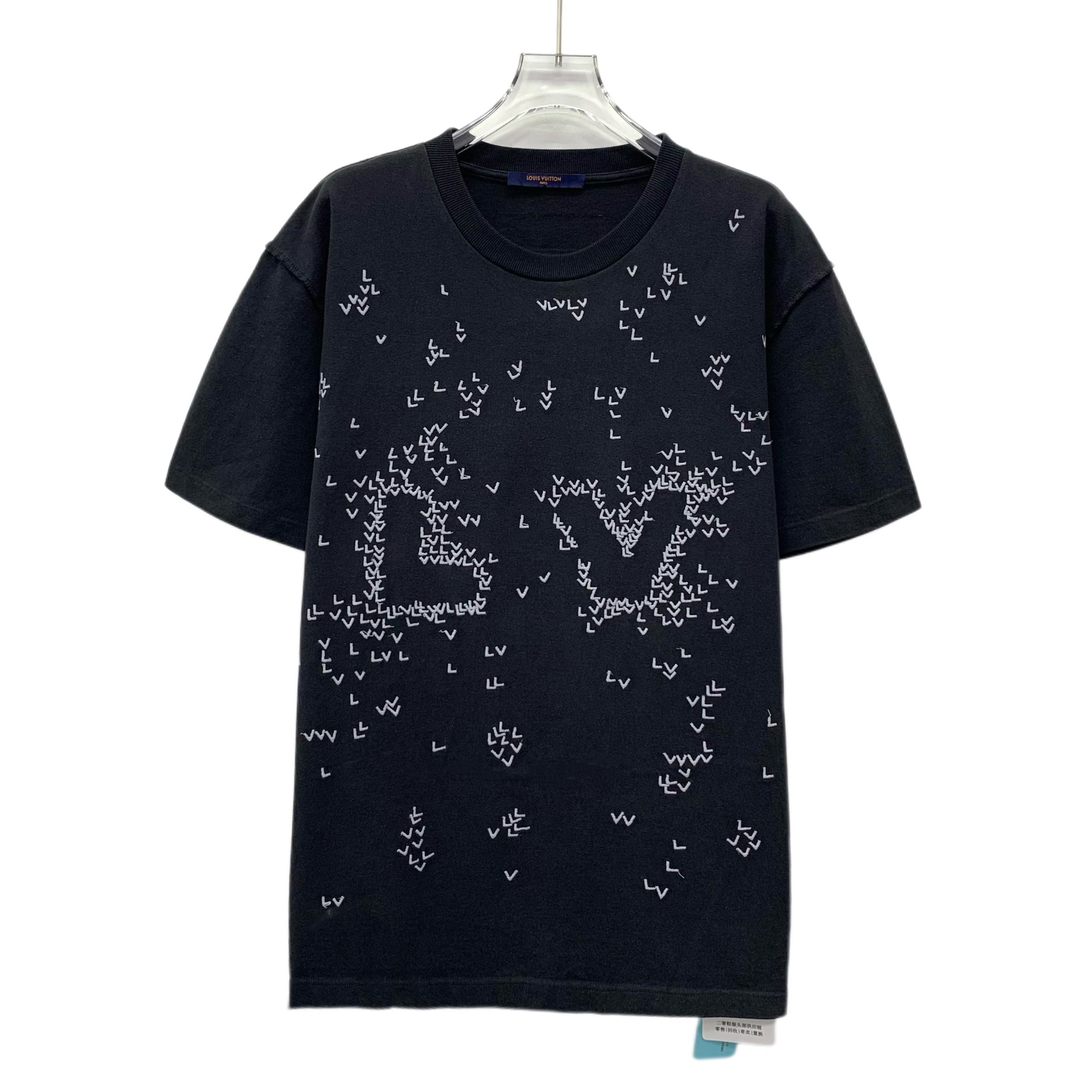Louis Vuittonブラック Tシャツ L * Louis Vuitton L.Vuitton Printed T-shirt Black Men's - SS22 - US