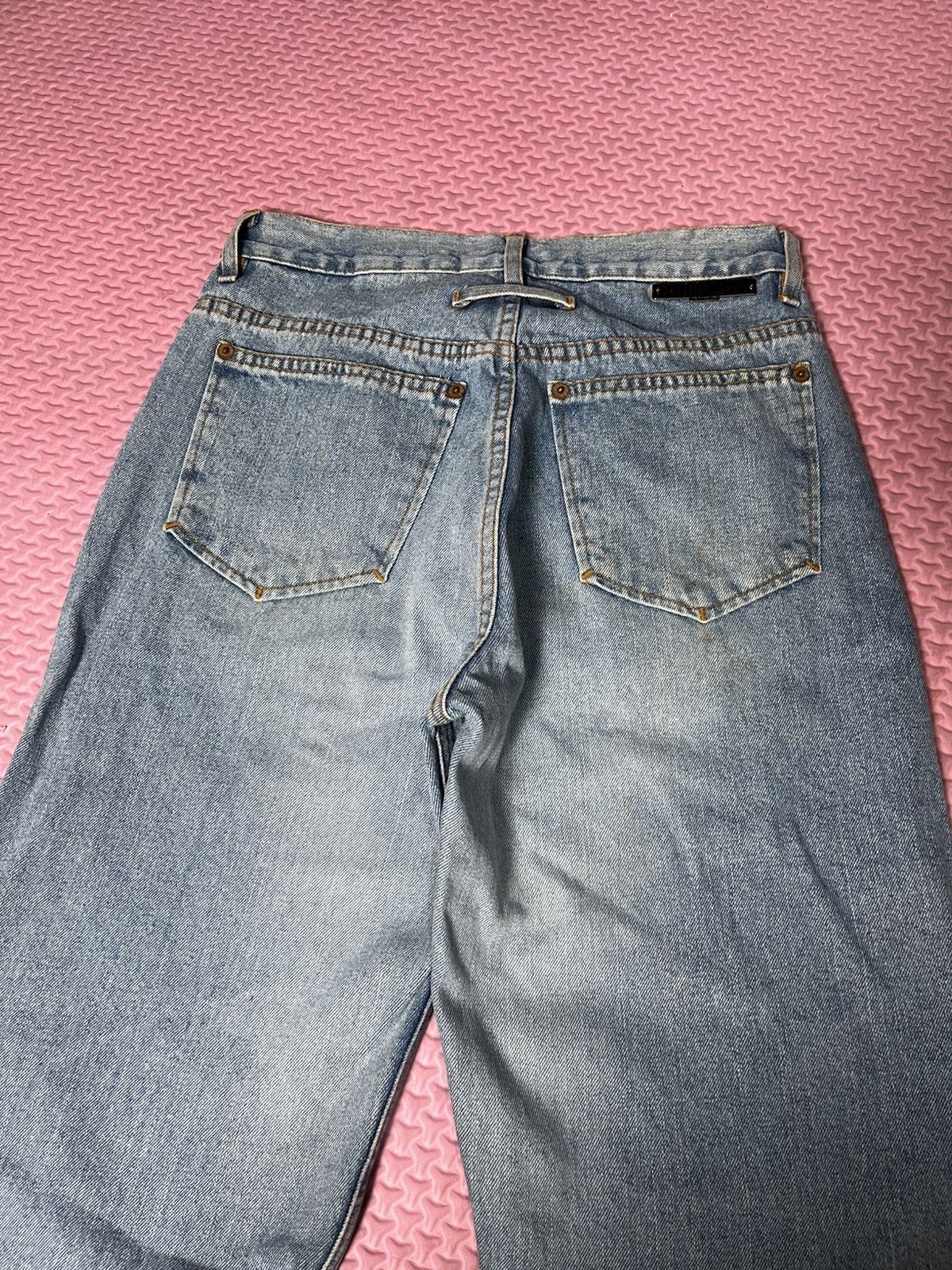Gaultier Homme Objet 🔥RARE🔥Vintage JPG SKuLL Washed Blue denim Size US 26 / EU 42 - 6 Thumbnail