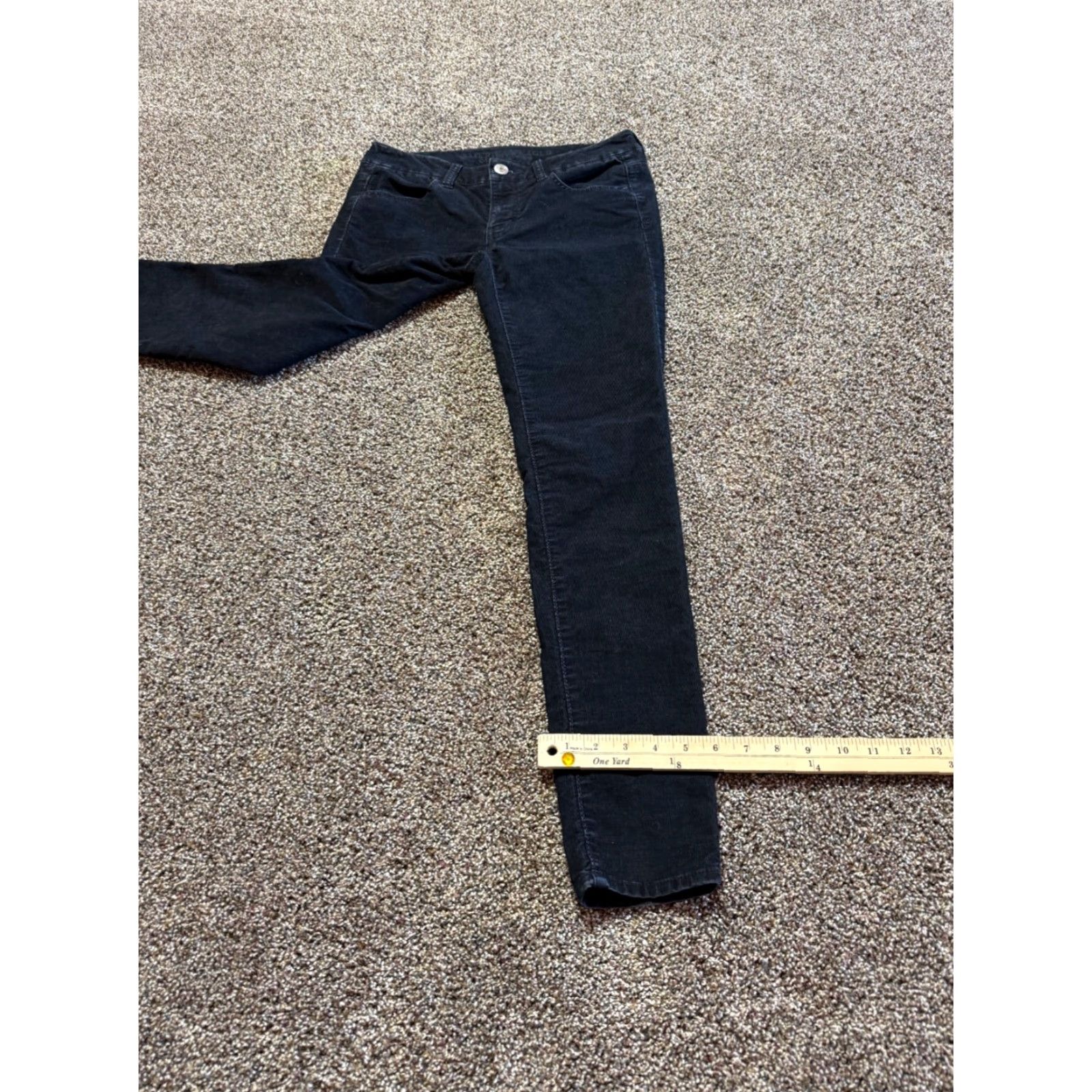 American Eagle Outfitters American Eagle Outfitters Jeans Womens 2 Black Corduroy Skinny Flex Pants Size 26" / US 2 / IT 38 - 3 Thumbnail