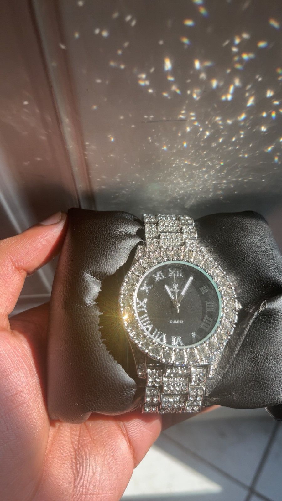 Other Iced Out Black Face Moissanite Watch Size 42 - 2 Thumbnail