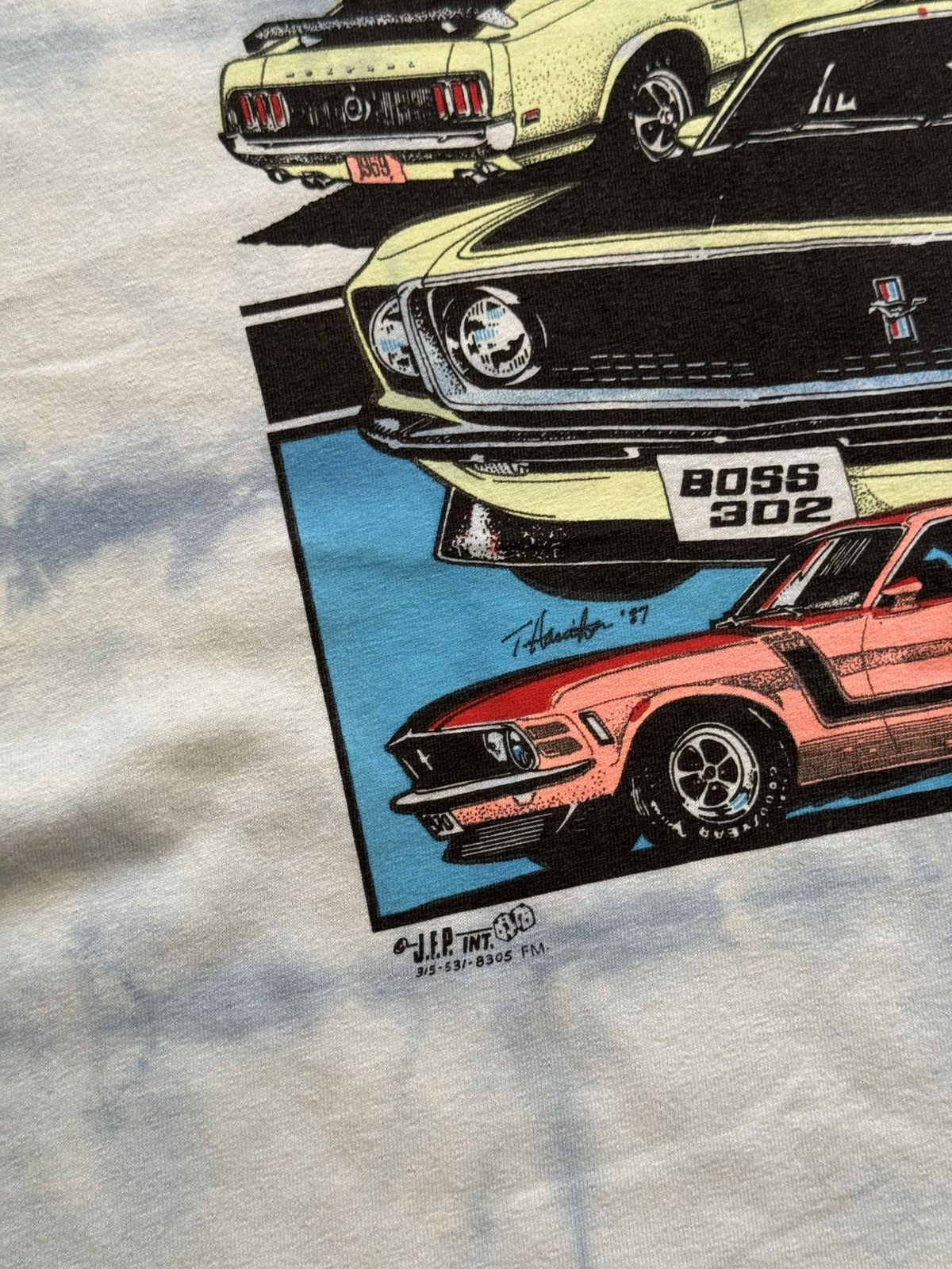 Vintage Vintage 90’s Gildan Ford Boss 302 Racing y2k Over Print Tee Size US XL / EU 56 / 4 - 5 Thumbnail