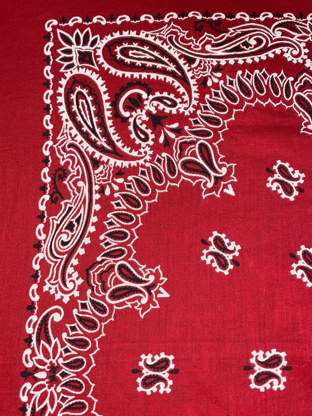 Vintage Springs Vintage 80’s Red Paisley Bandana New!! Size ONE SIZE - 8 Thumbnail