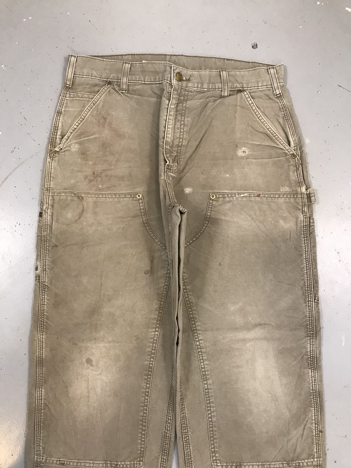 Carhartt × Vintage Vintage Carhartt B195 LBR double knee denim Size US 34 / EU 50 - 4 Thumbnail