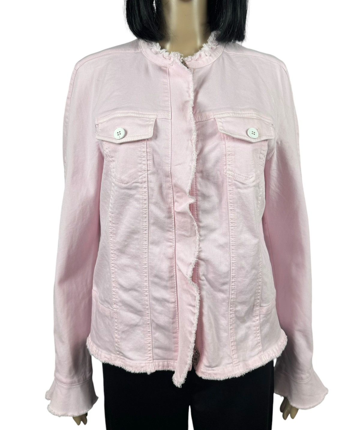 Other Marc Cain Pink Denim Jacket Zip size 5 Size L / US 10 / IT 46 - 2 Thumbnail