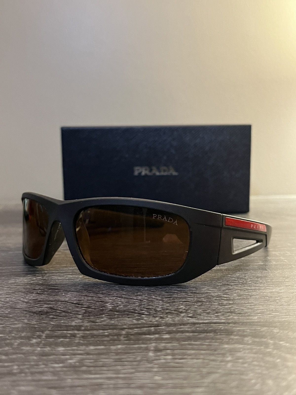 Prada Prada Red Tab Sunglasses Size ONE SIZE - 2 Thumbnail