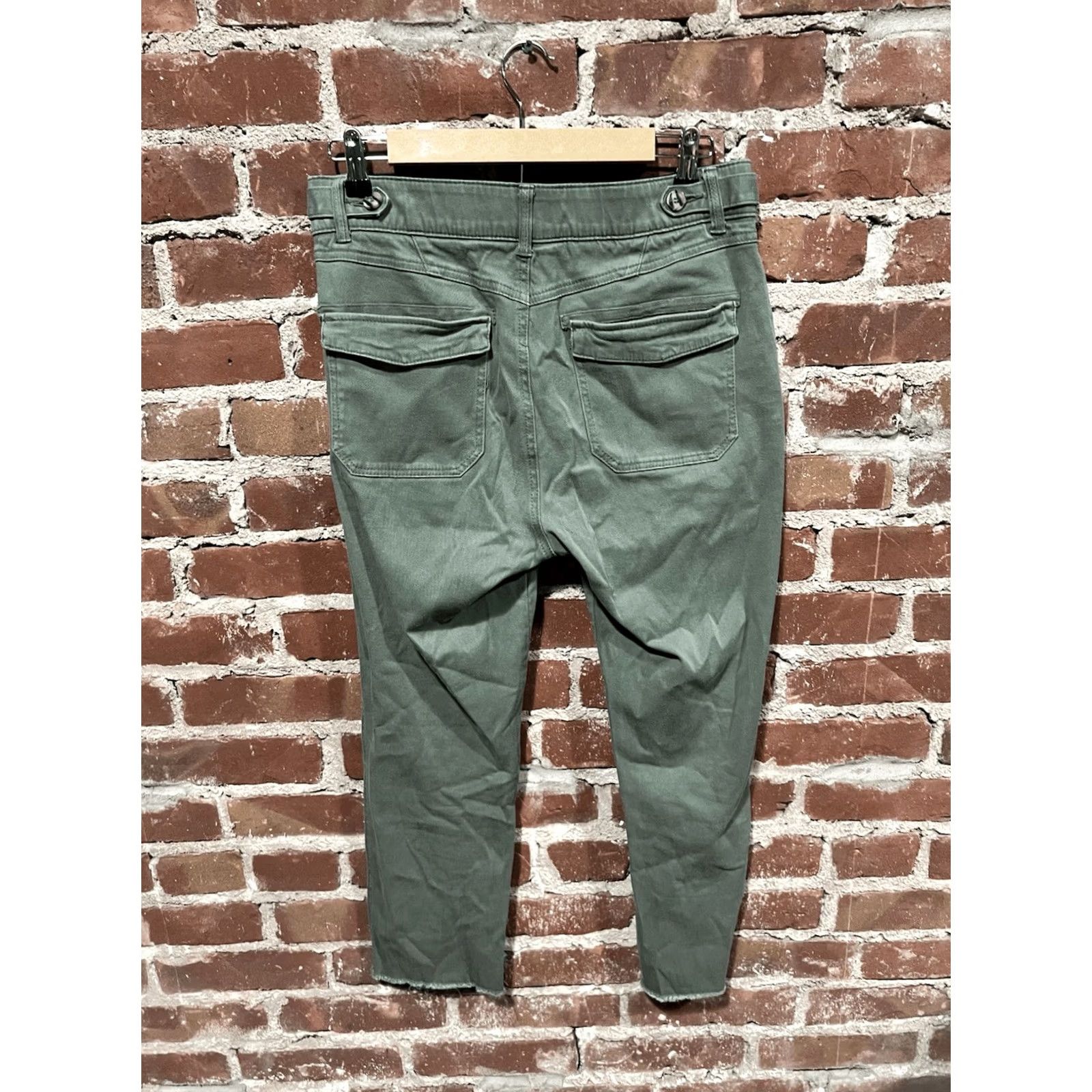 Vintage Democracy Womens Green Pants Size 8 Straight Leg Tapered Ab Solution Size 30" / US 8 / IT 44 - 2 Thumbnail