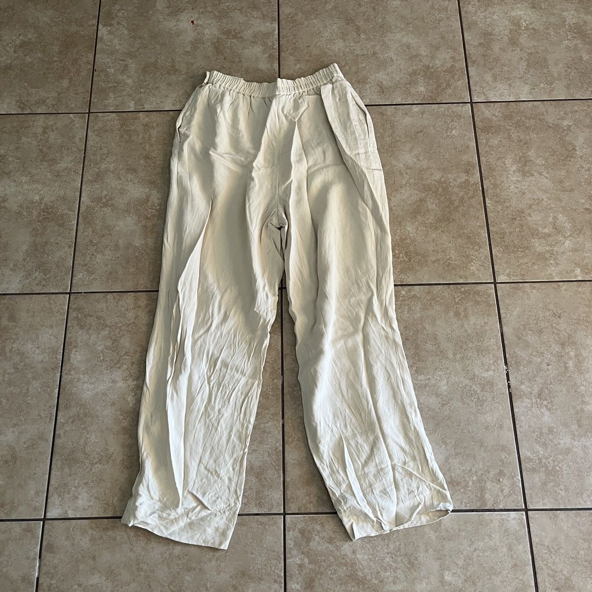 Vintage Liz Claiborne Collection Silk Trousers Size 30" / US 8 / IT 44 - 2 Thumbnail