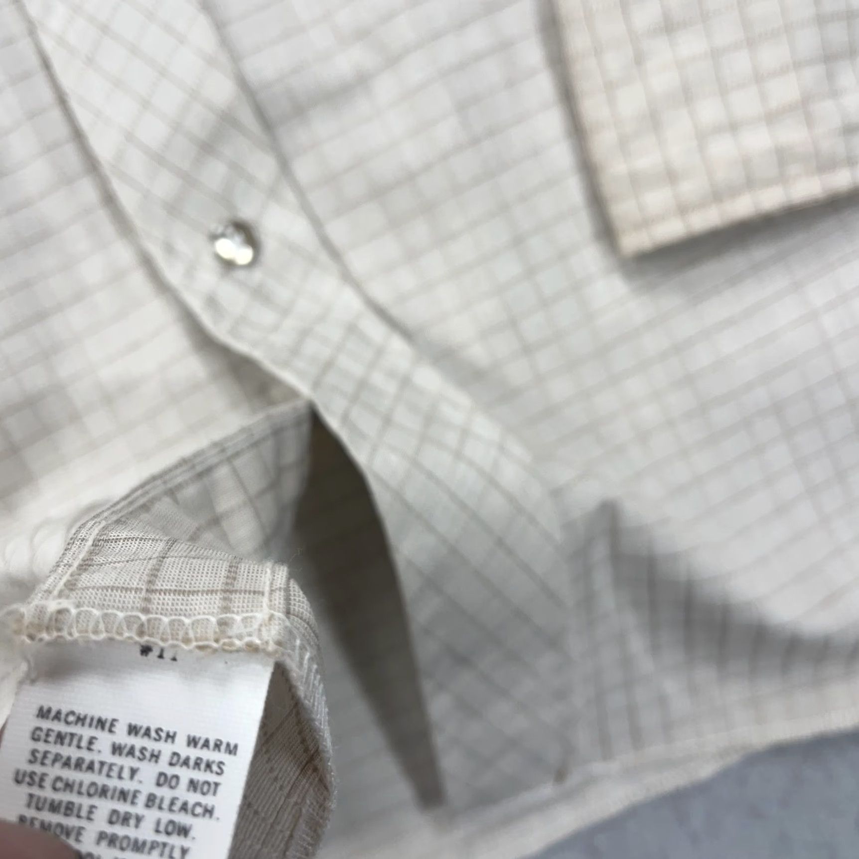 Vintage VINTAGE HBar C California Ranchwear Shirt Mens XL Beige Check Western Snap 70s Size US XL / EU 56 / 4 - 5 Thumbnail