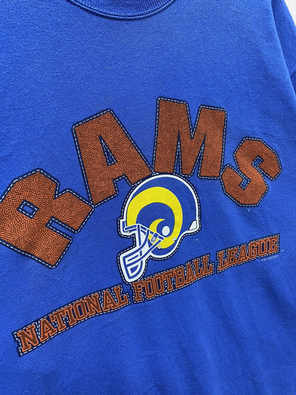NFL × Vintage Vintage NFL Sweatshirt RAMS Pullover Crewneck Size L Size US L / EU 52-54 / 3 - 7 Thumbnail