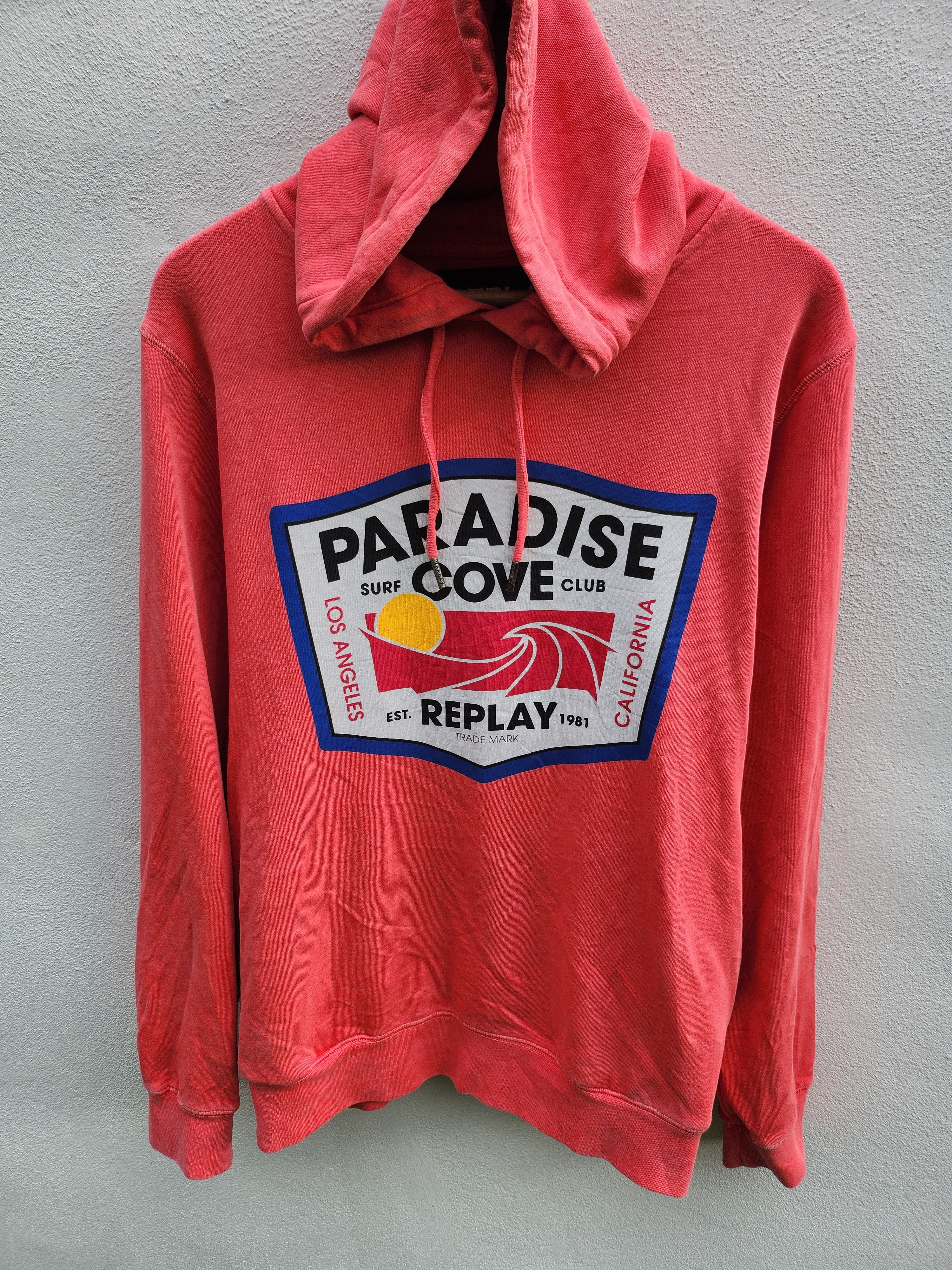 Japanese Brand 💥Replay Paradise Cove LA, Ca Sweater Hoodie Size US L / EU 52-54 / 3 - 2 Thumbnail