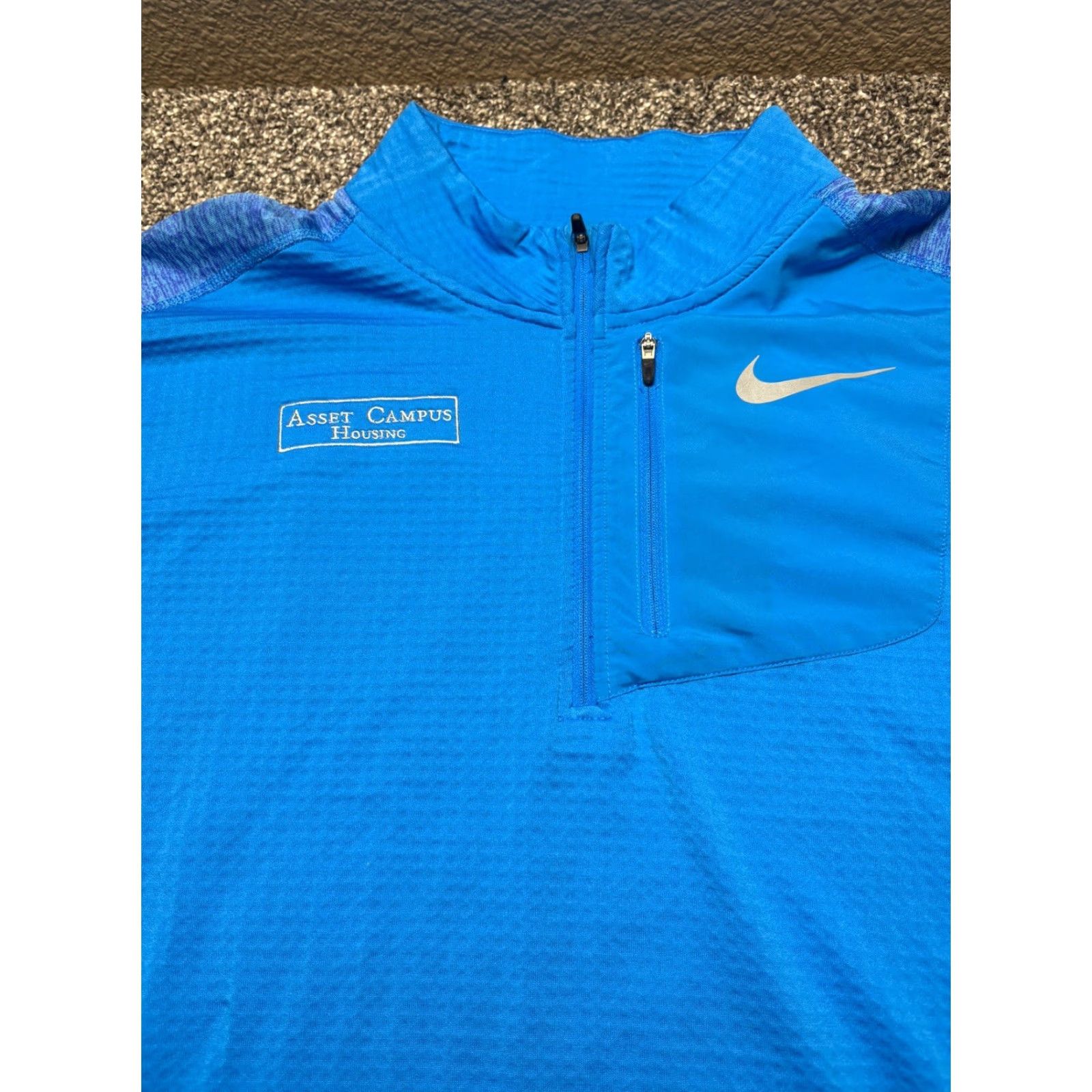 Nike Nike Therma Element Sphere Jacket 1/2 Zip Mens XL Blue Dri Fit Running 857829 Size US XL / EU 56 / 4 - 7 Thumbnail