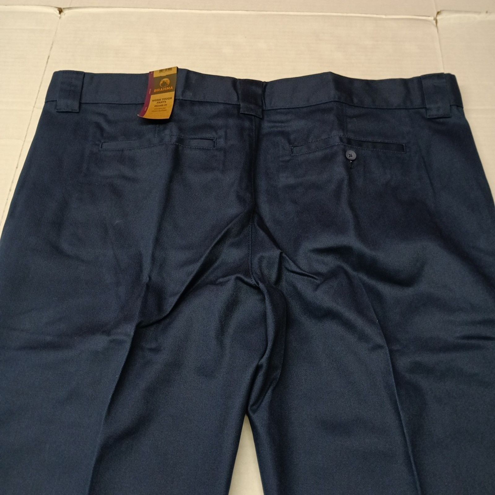 Other Brahma Mens Work Tough Pants Durable Size 44x32 Blue Relaxed Size US 44 / EU 60 - 8 Thumbnail